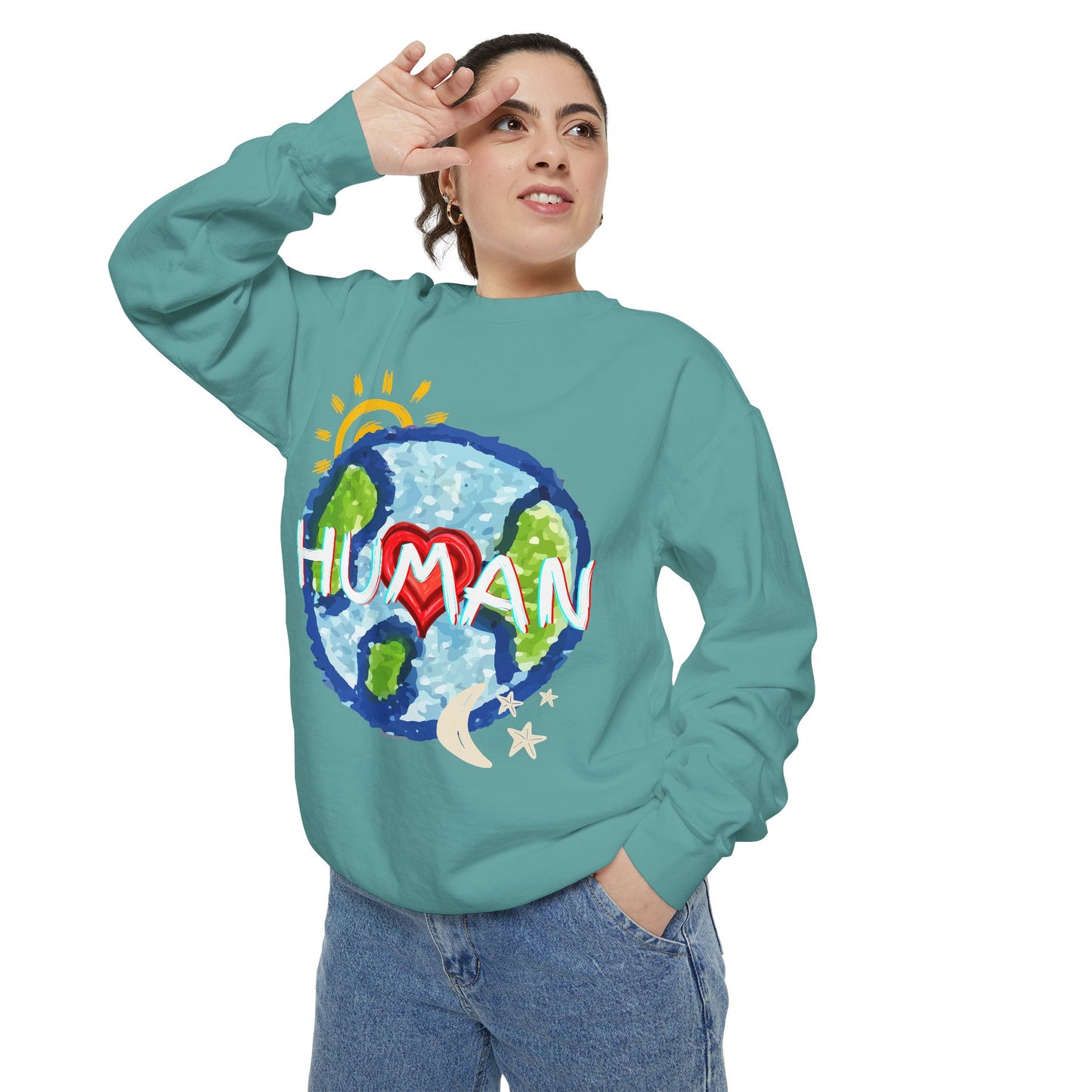 Human World Graphic Unisex Sweatshirt
