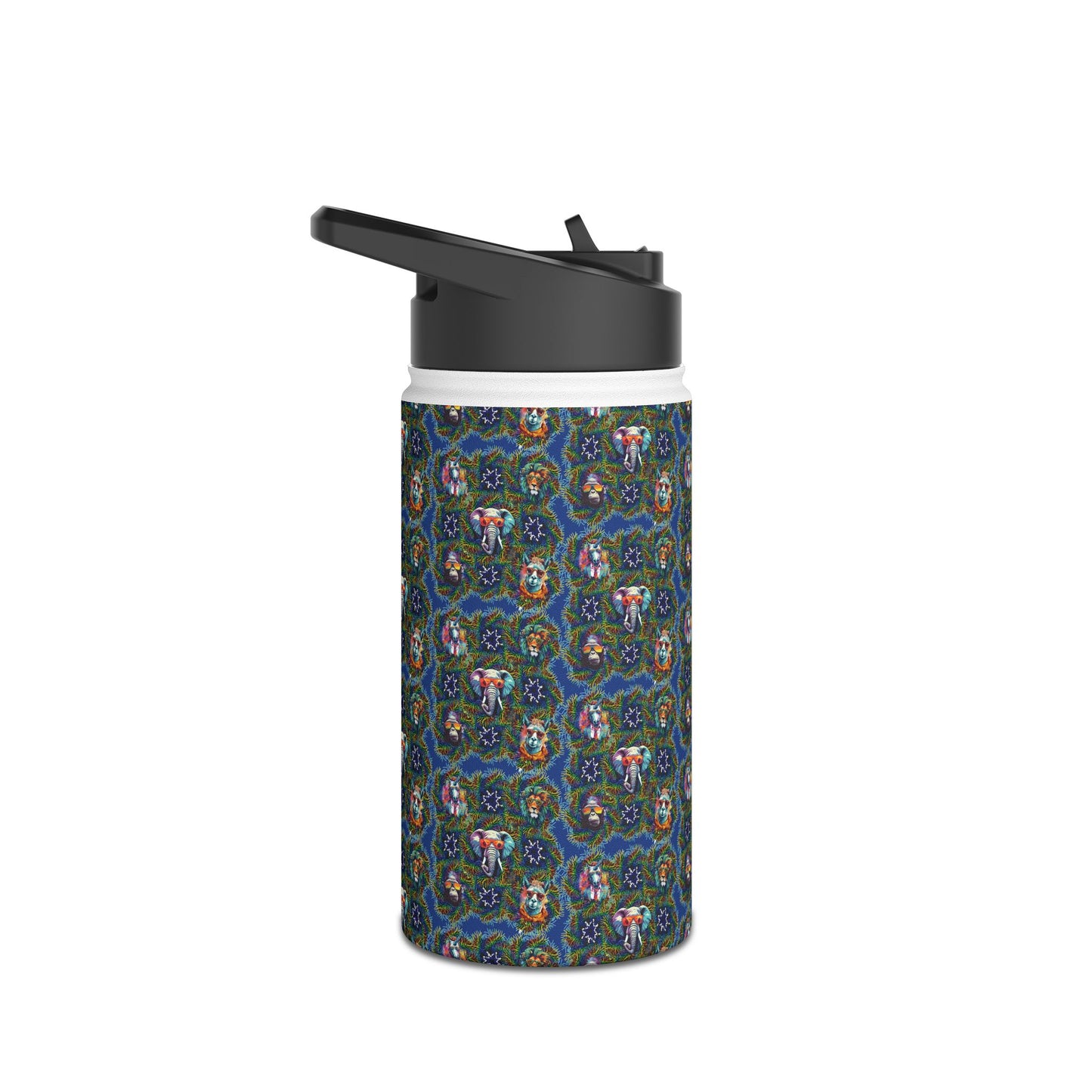 Water Bottle, Wild & Cool Creatures Design, BPA-Free, Eco-Friendly, Kids Gift