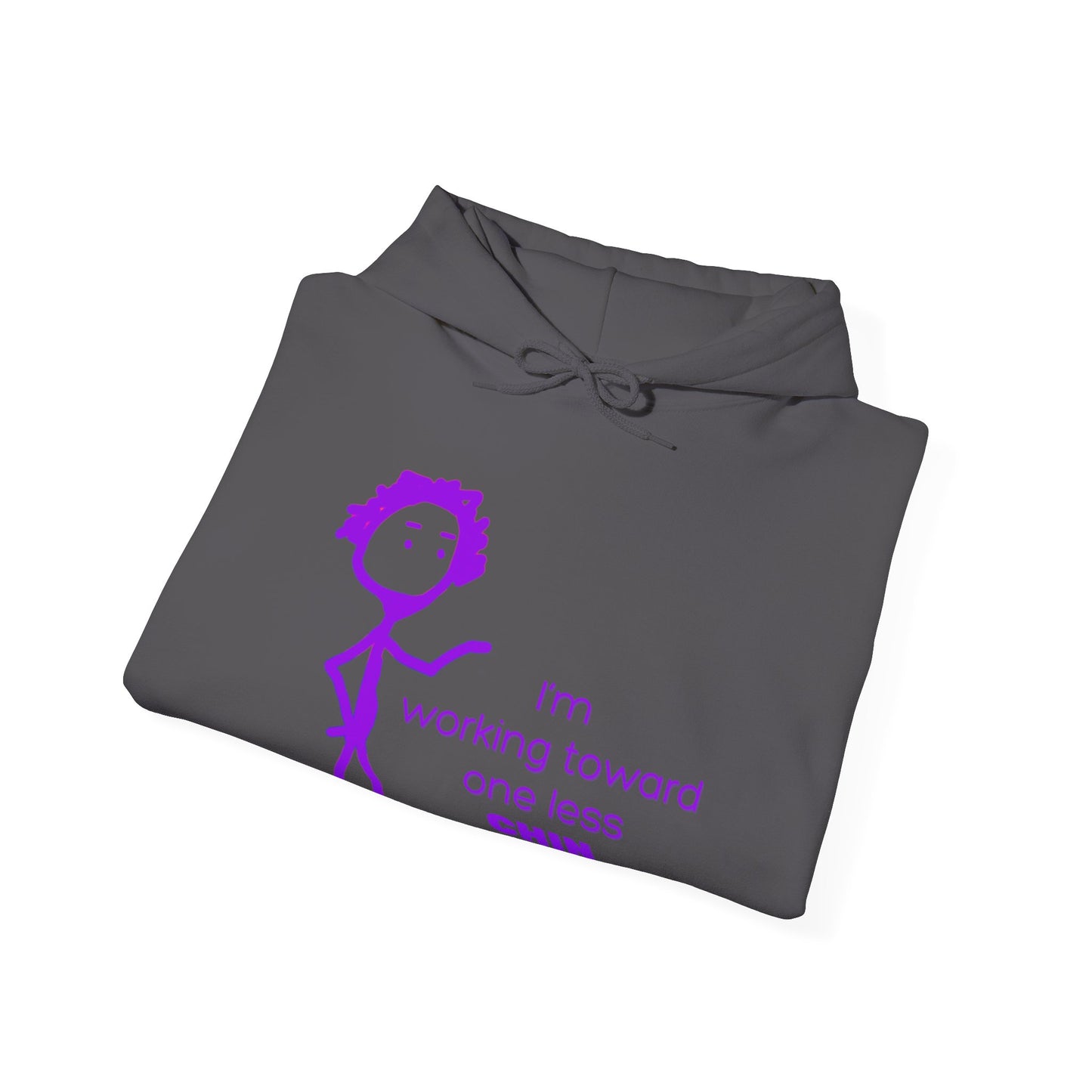 Im Working Toward One Less Chin Unisex Heavy Blend™ Hooded Sweatshirt, fun, hoodie, warm, gift, exercise, aging, gender neutral, men, women