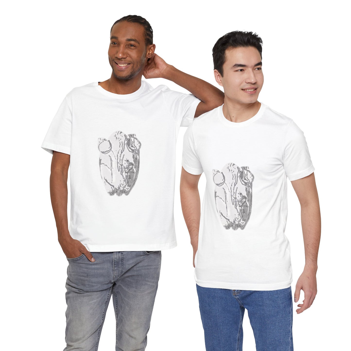 White Frog Unisex Tee - Nature and Animals Gender Neutral T-Shirt