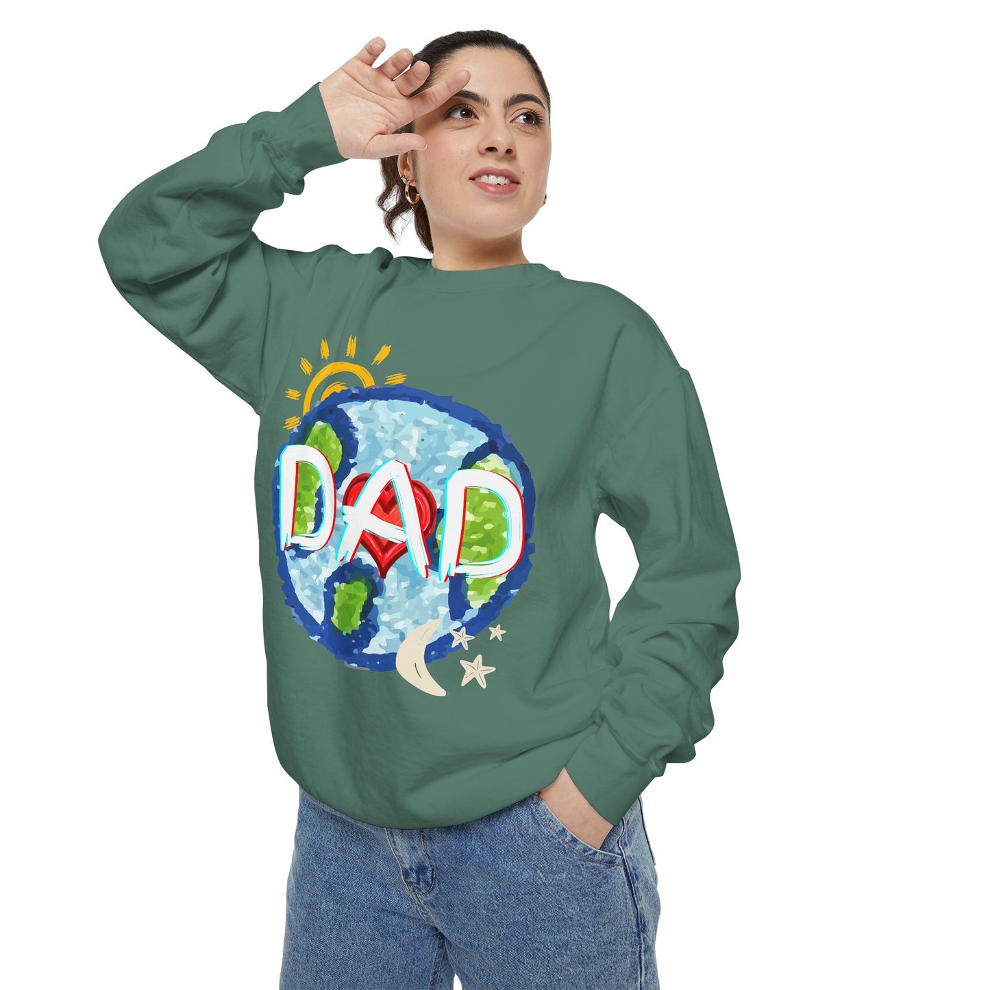 Dad's World Graphic Unisex Sweatshirt for Father's Day