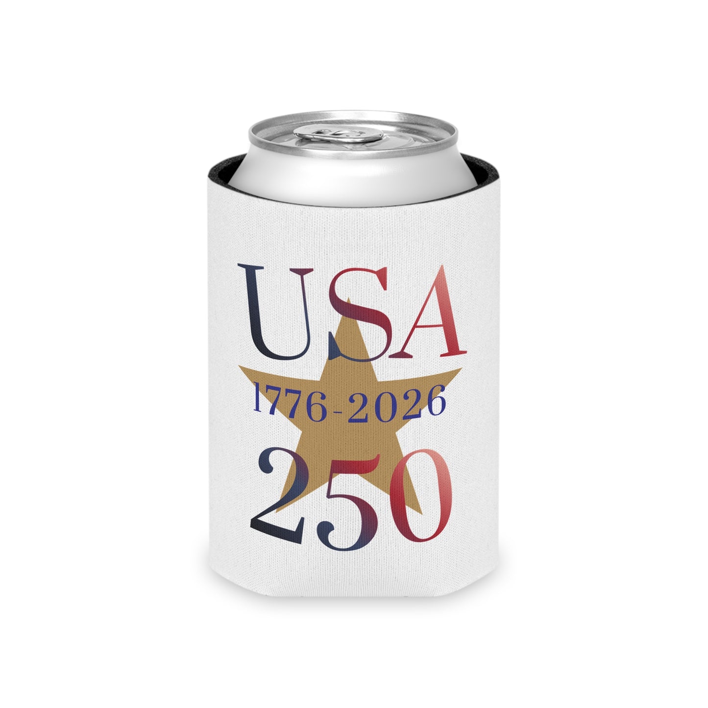 USA 250 Can Cooler – 1776-2026 Centennial Patriotic Koozie