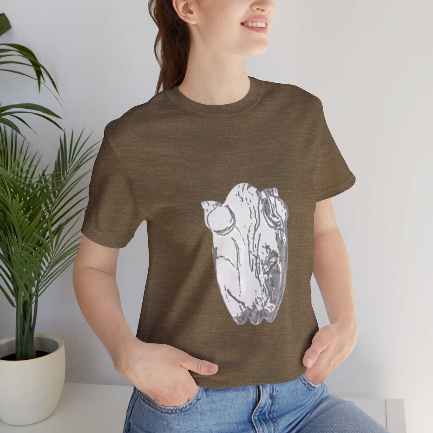 White Frog Unisex Tee - Nature and Animals Gender Neutral T-Shirt