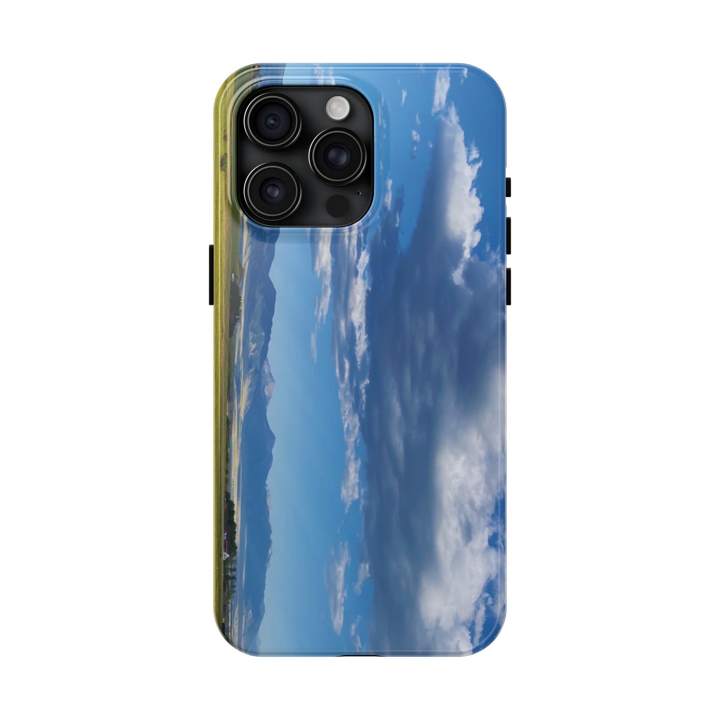 Western Clouds and Mountains Tough Phone Cases, iPhone & Samsung cases, wireless charging, sky, nature, landscape, original photo, gifts