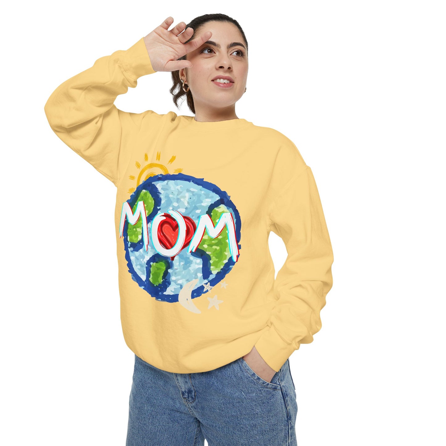 Mom’s World Graphic Unisex Sweatshirt for Mother’s Day