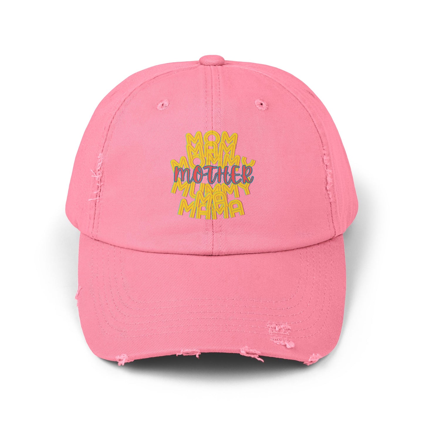 Mother Unisex Distressed Cap, Mom Mam Mommy Mummy Ma Mama, Mothers Day, Gift, Hats, Cotton Twill, Adjustable, Gifts for Women