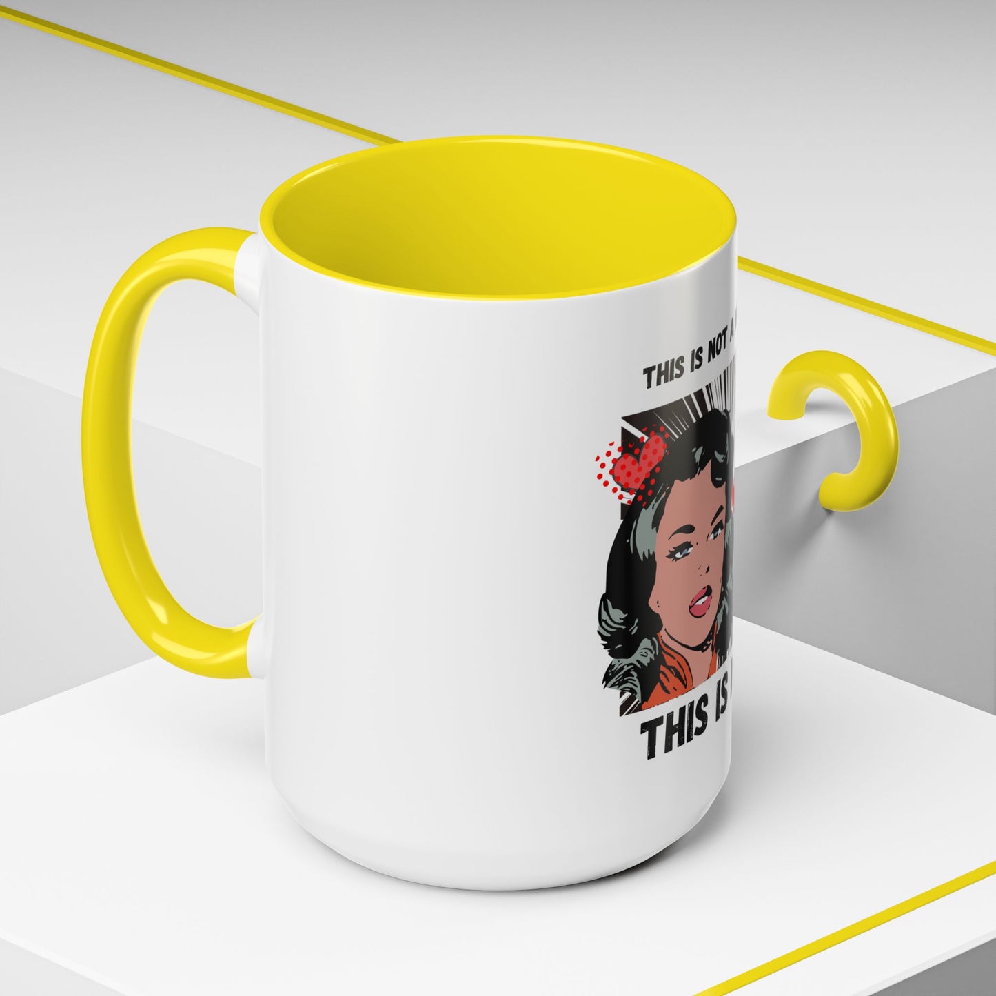 This Is Not A Mood Funny Coffee Mug -Gifts For Women, Friends, Ceramic, BPA-Free