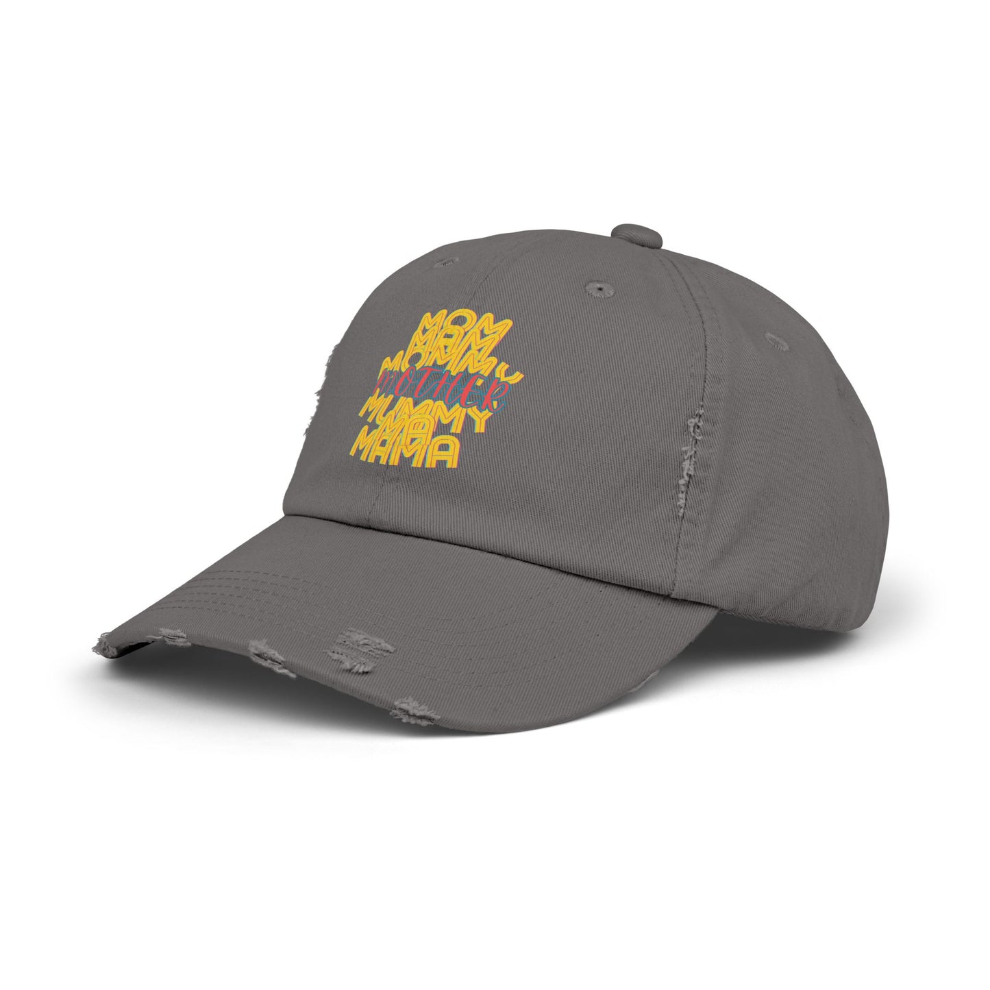 Mother Unisex Distressed Cap, Mom Mam Mommy Mummy Ma Mama, Mothers Day, Gift, Hats, Cotton Twill, Adjustable, Gifts for Women