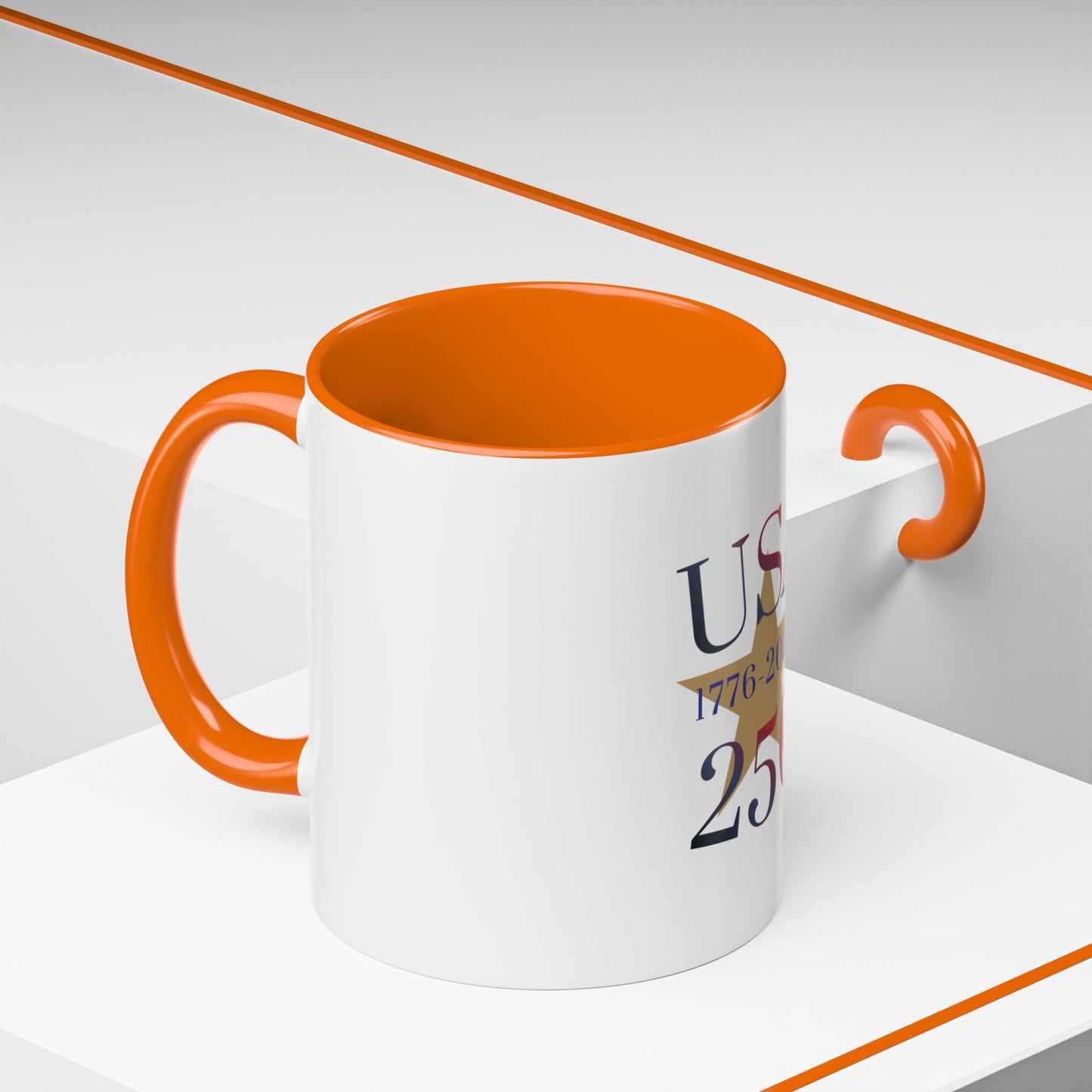 USA 250th Anniversary 1776 Accent Coffee Mug (11/15 oz)