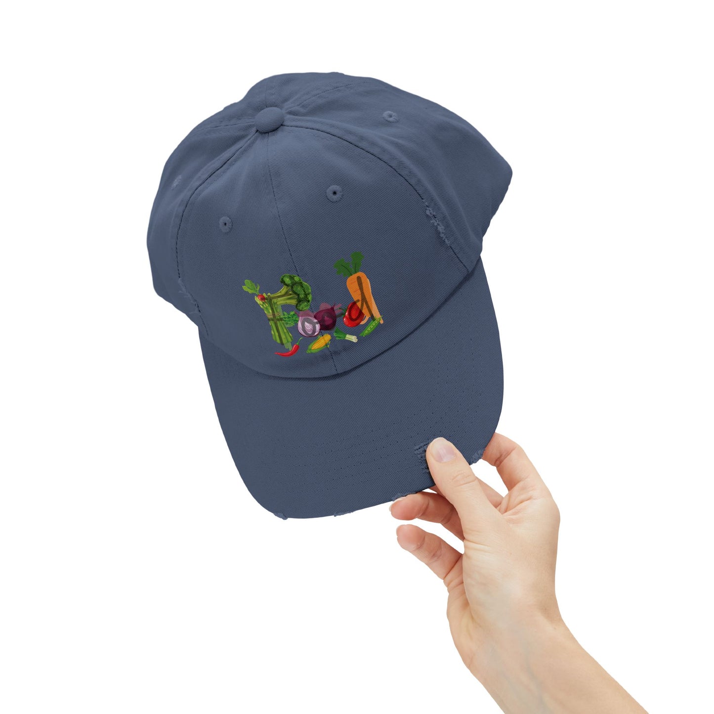 Food Vegetables Unisex Distressed Cap