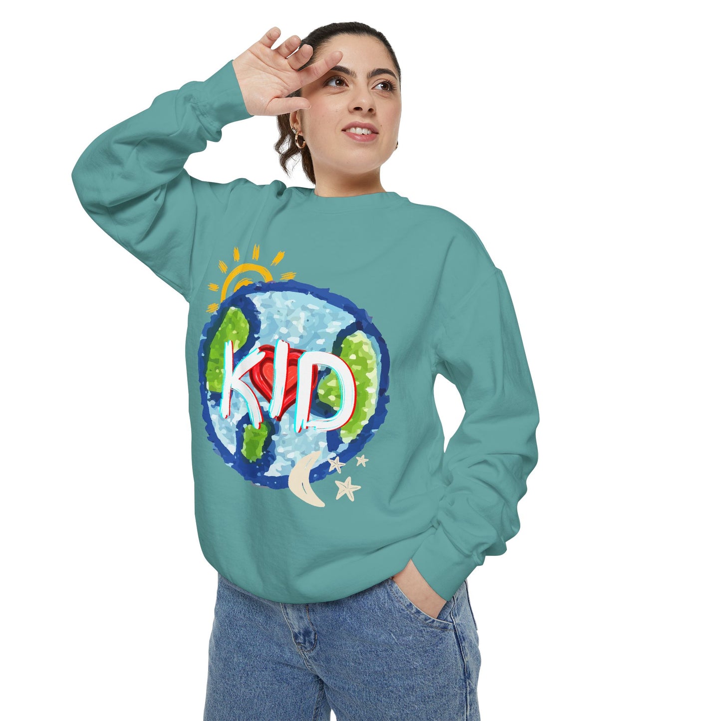 Kid World Graphic Unisex Sweatshirt