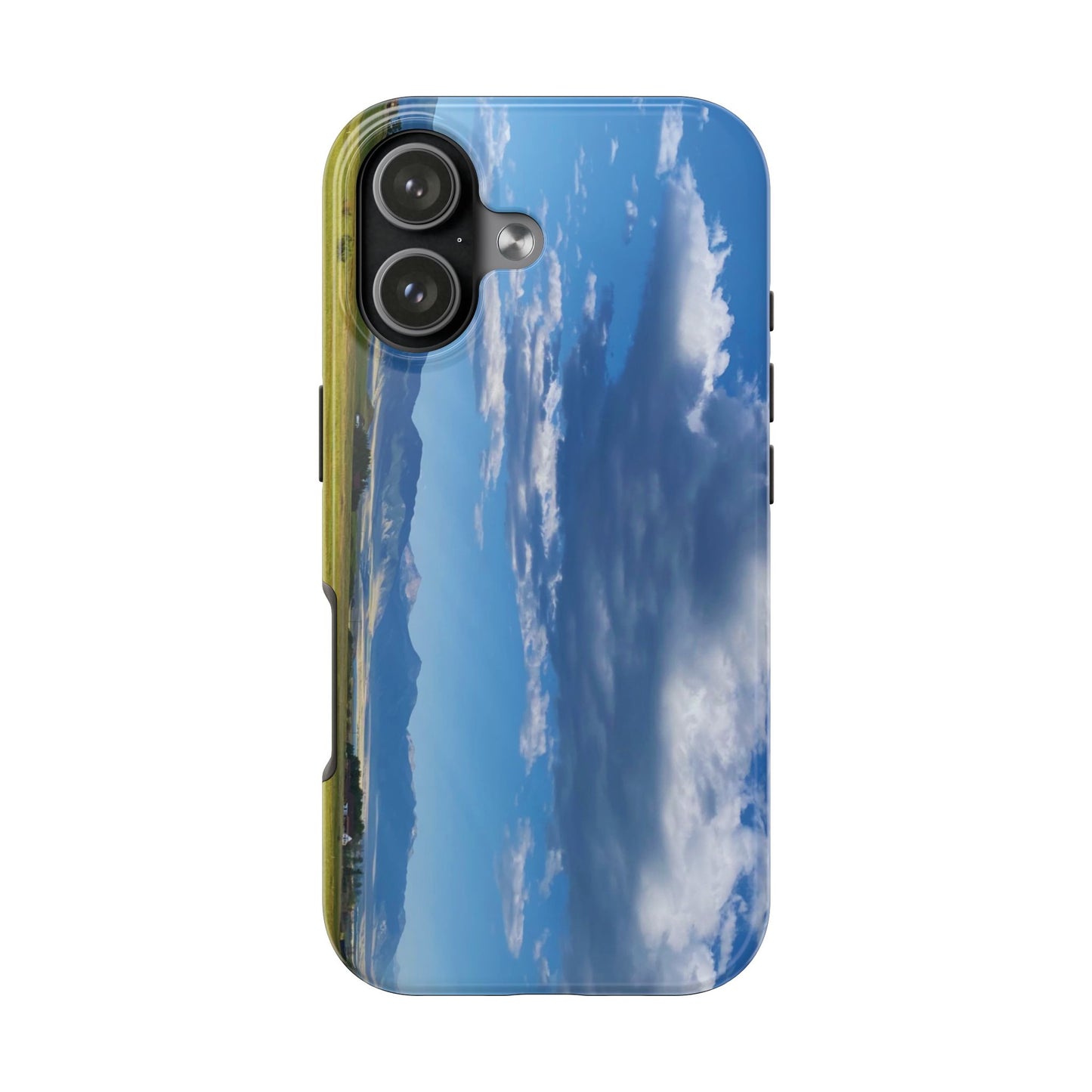 Western Clouds and Mountains Tough Phone Cases, iPhone & Samsung cases, wireless charging, sky, nature, landscape, original photo, gifts
