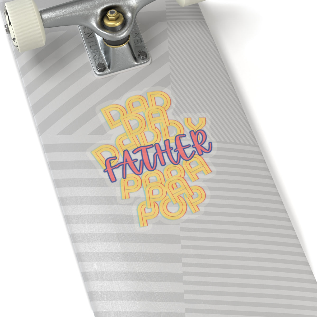 Father Dad Papa Sticker | Family Love Kiss-Cut Stickers Decals for Dads, Grandfathers, Uncles, Father's Day Gift, Vinyl Label