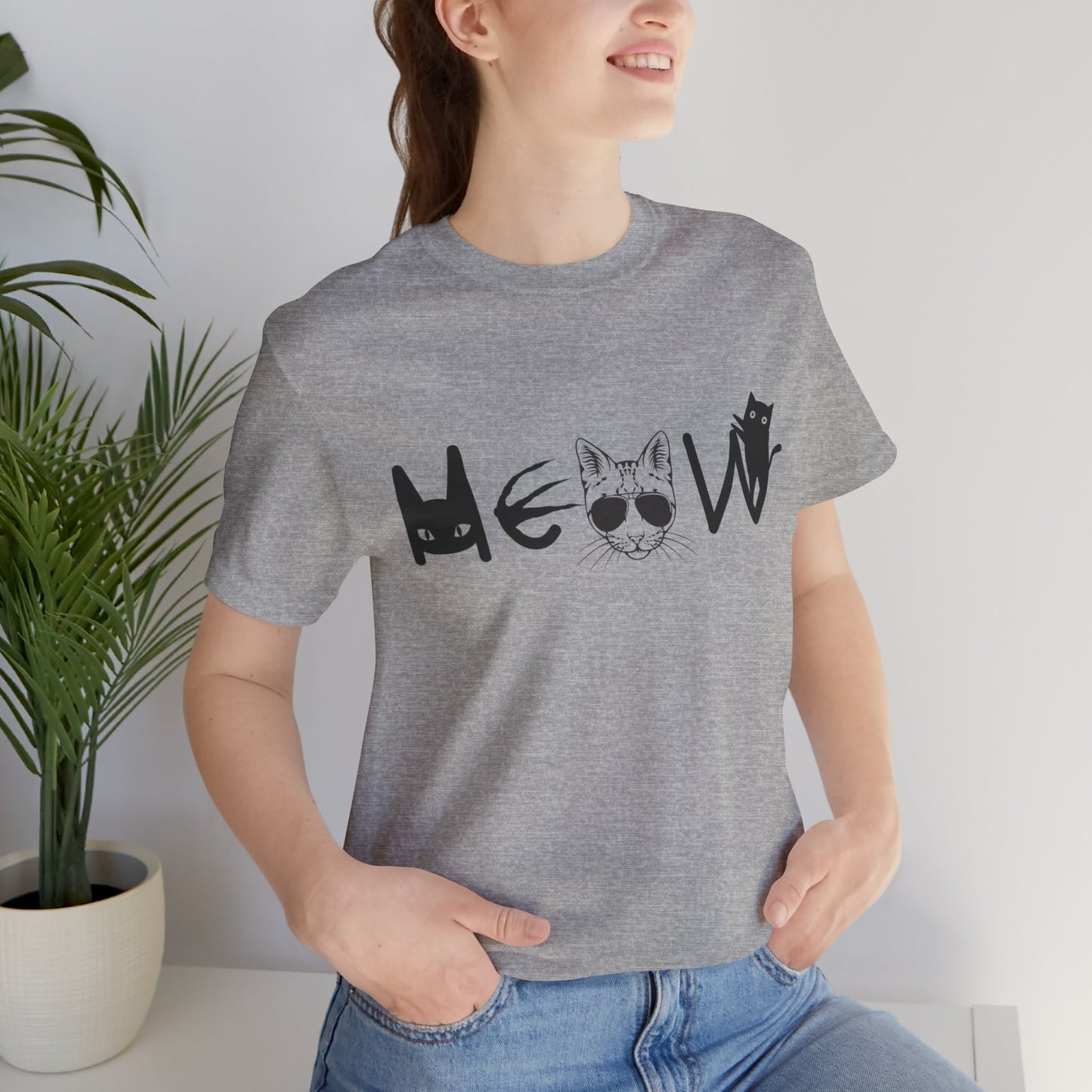 Meow Unisex Tee - Cats, Sassy, Fun Shirt for Halloween or Election Gift
