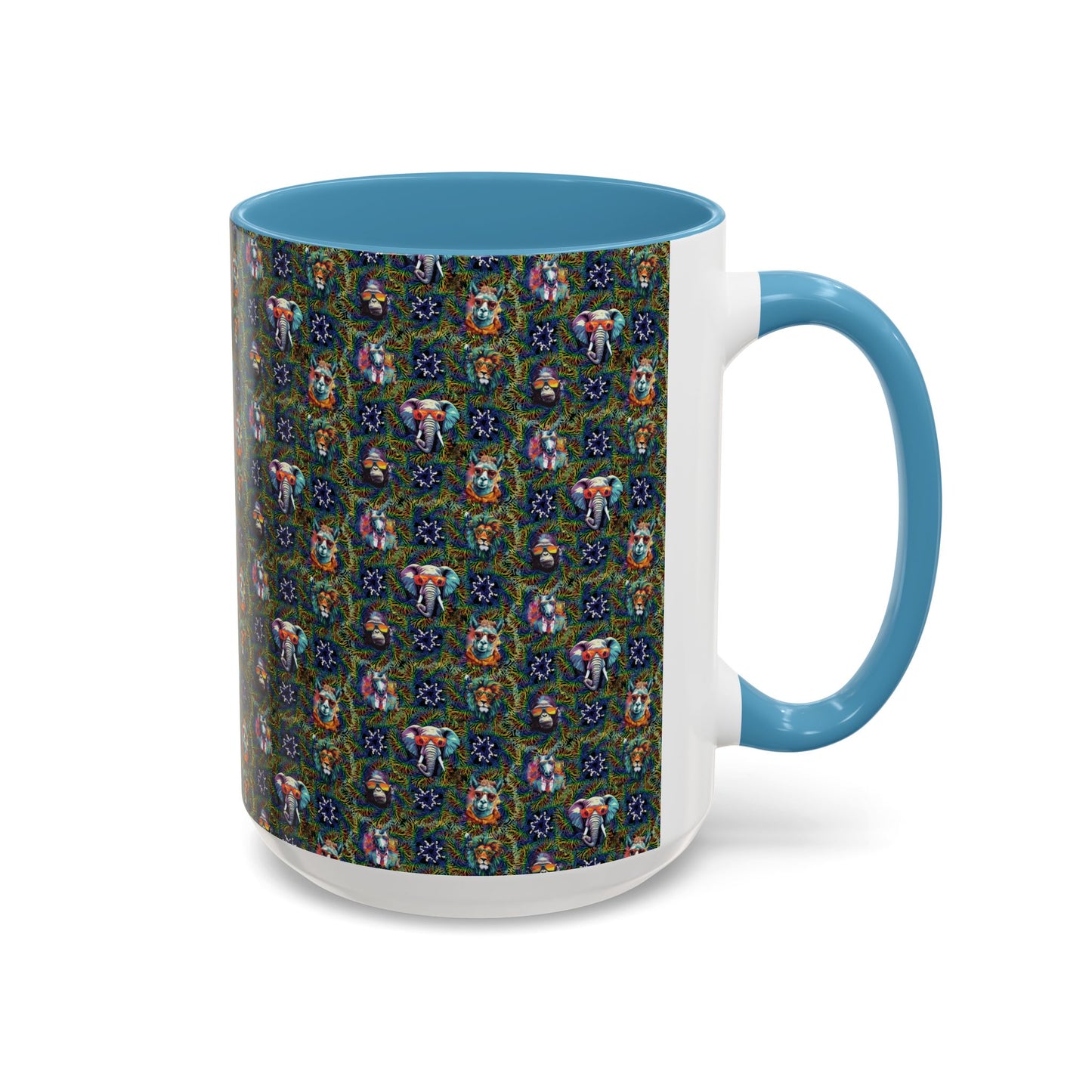 Wild & Cool Creatures Coffee Mug, Tea Cup, 5 Colors, Ceramic, BPA-Free, Gift Mom Dad Teen Kid Friend Coworker Birthday Christmas Cheap Gift