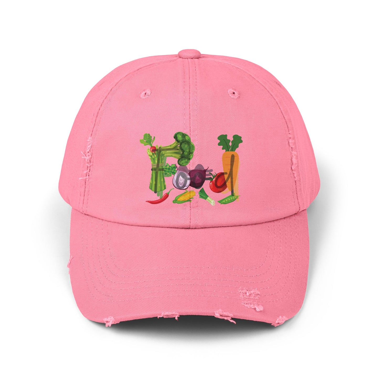 Food Vegetables Unisex Distressed Cap