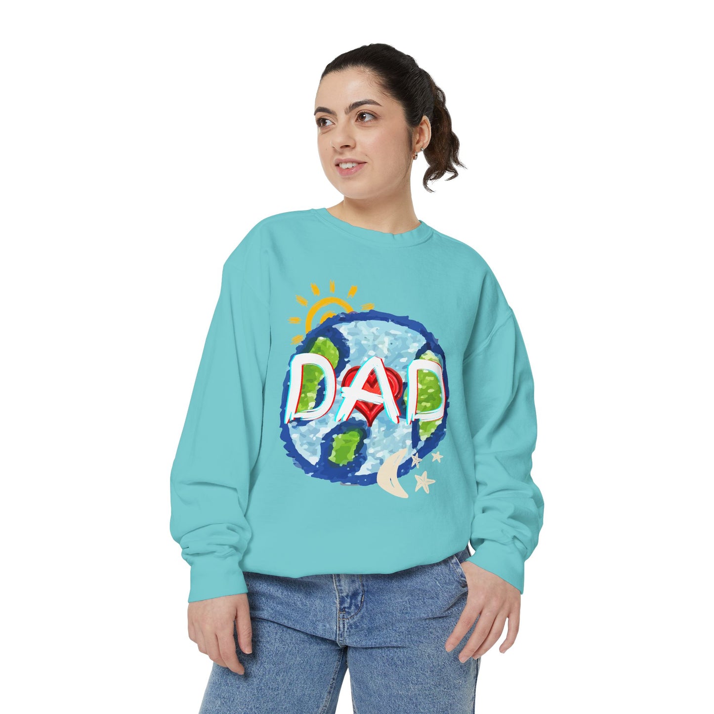 Dad's World Graphic Unisex Sweatshirt for Father's Day