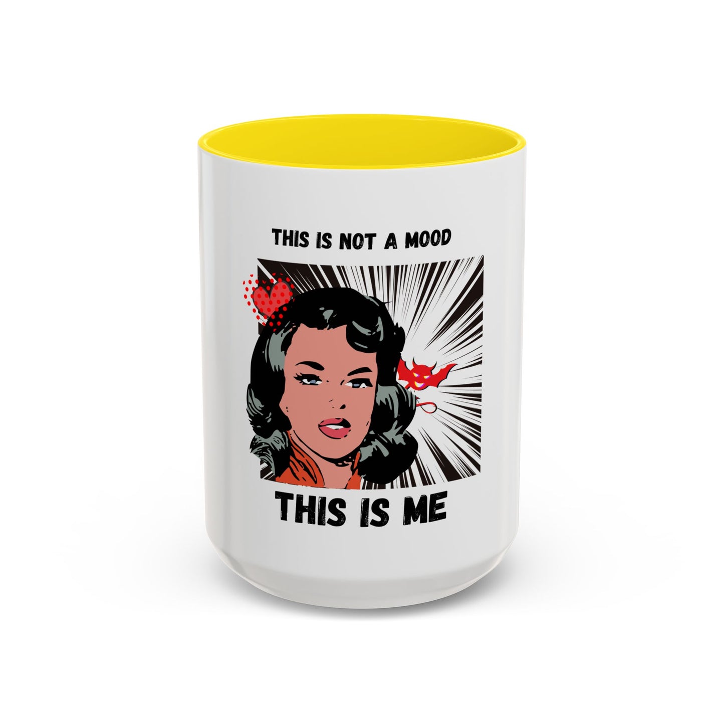 This Is Not A Mood Funny Coffee Mug -Gifts For Women, Friends, Ceramic, BPA-Free