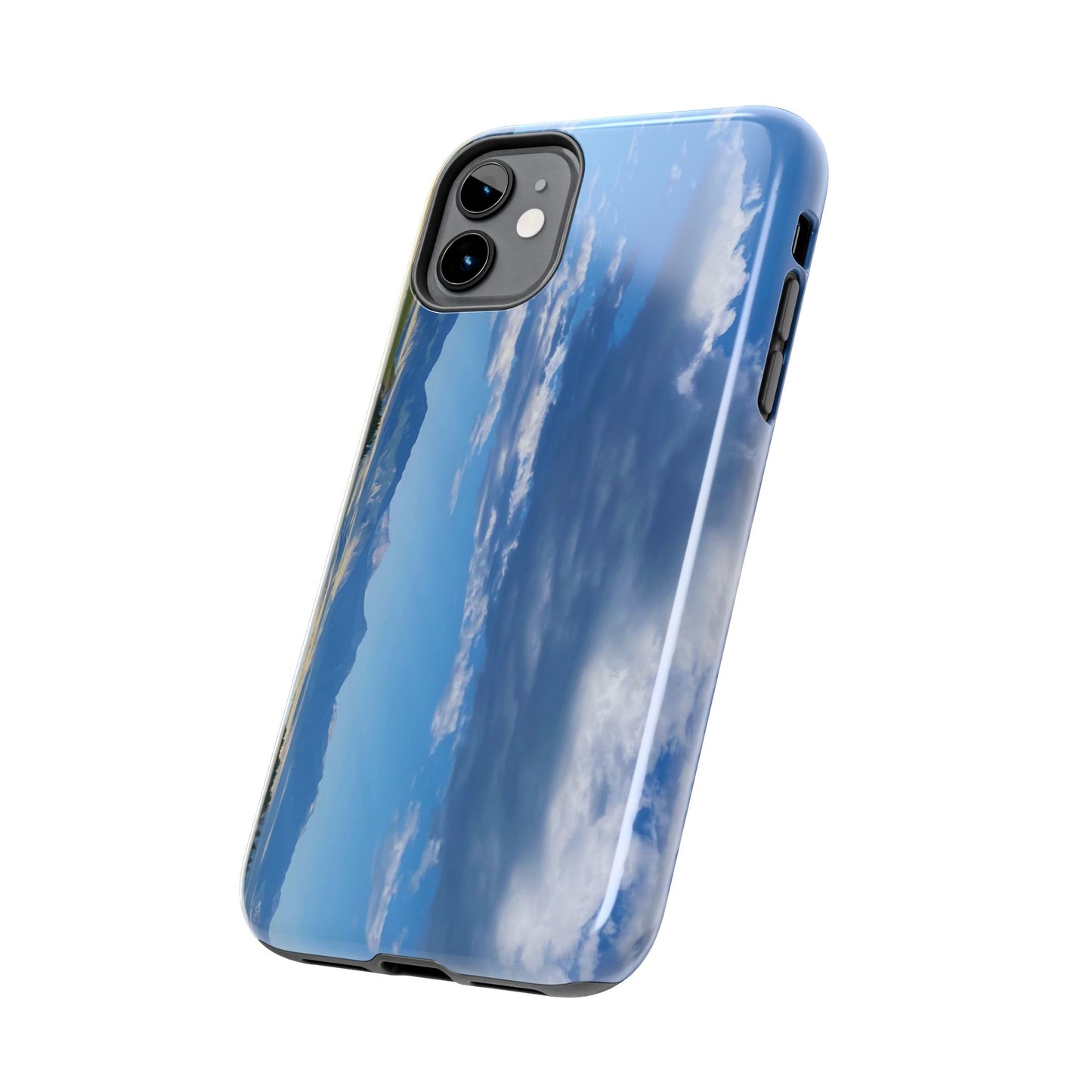 Western Clouds and Mountains Tough Phone Cases, iPhone & Samsung cases, wireless charging, sky, nature, landscape, original photo, gifts