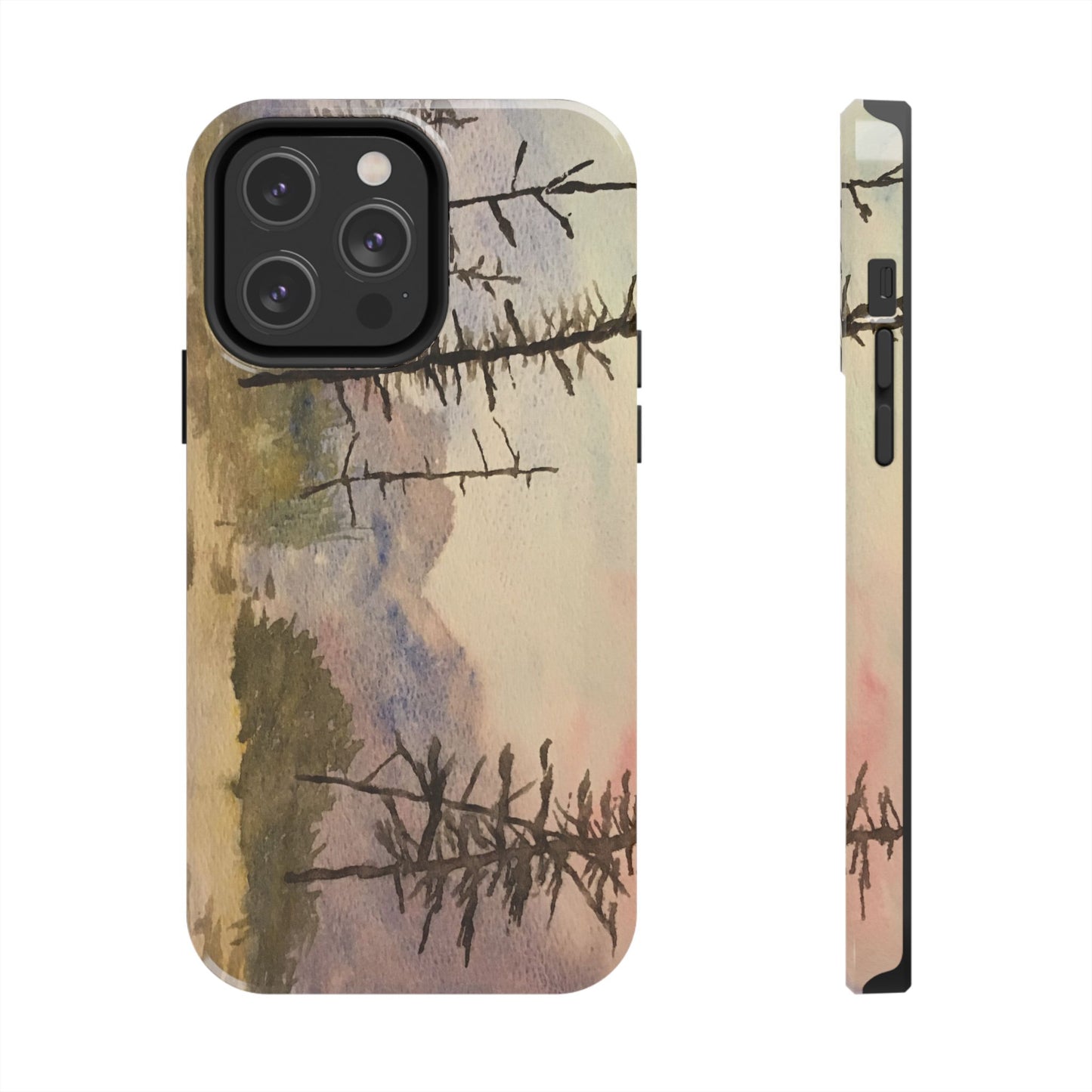 Glacier National Park After Fire Tough Phone Cases, iPhone & Samsung cases, wireless charging, mountains, nature, original artwork, gifts