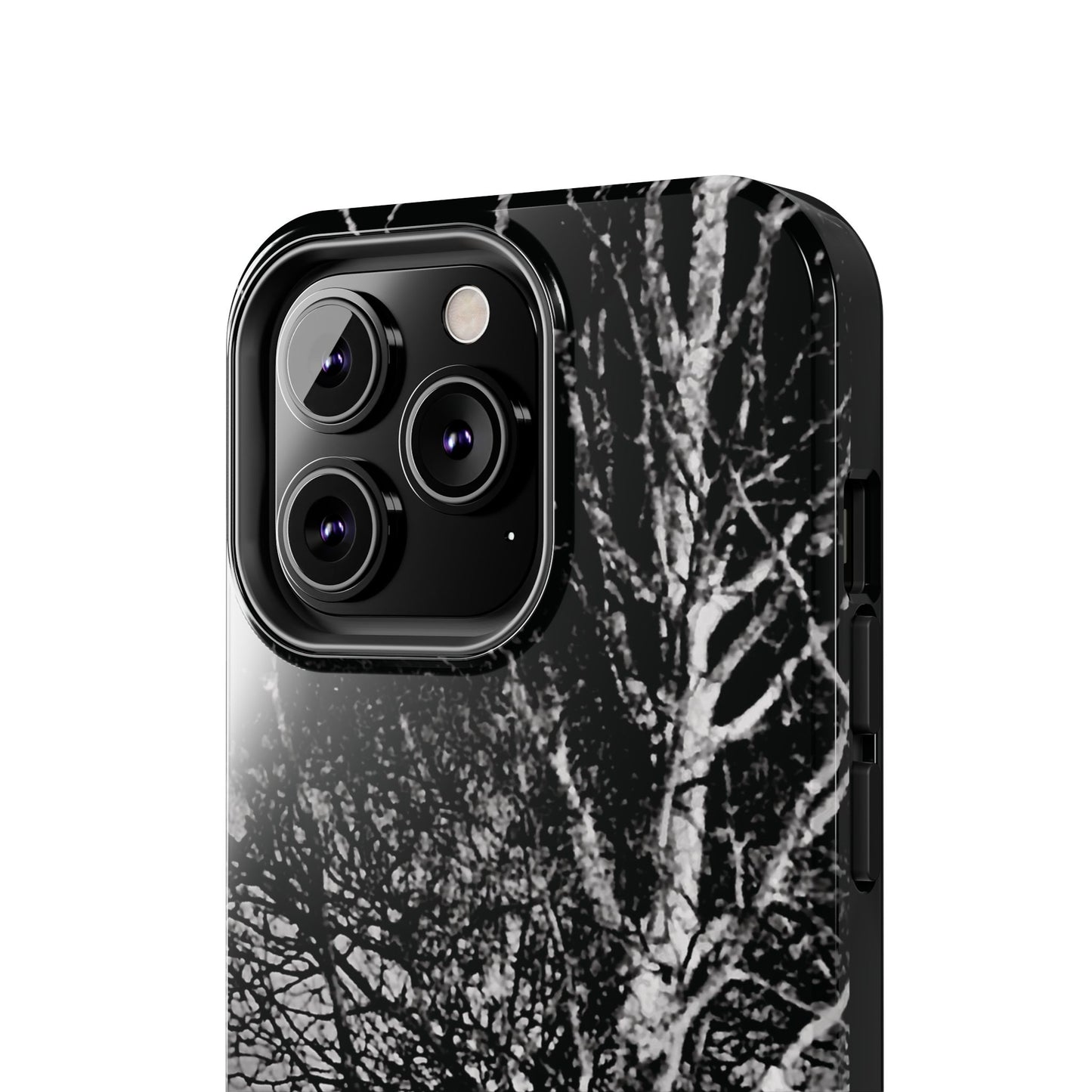 Worm Moon Night Trees Tough Phone Cases, iPhone & Samsung cases, wireless charging, trees, nature, spooky, original photo, gifts, Halloween