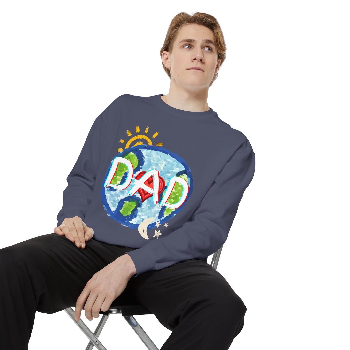 Dad's World Graphic Unisex Sweatshirt for Father's Day