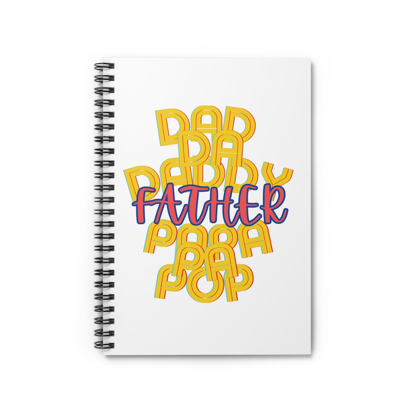 Father White Spiral Notebook - Ruled Line