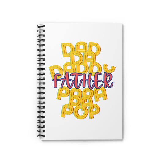 Father White Spiral Notebook - Ruled Line