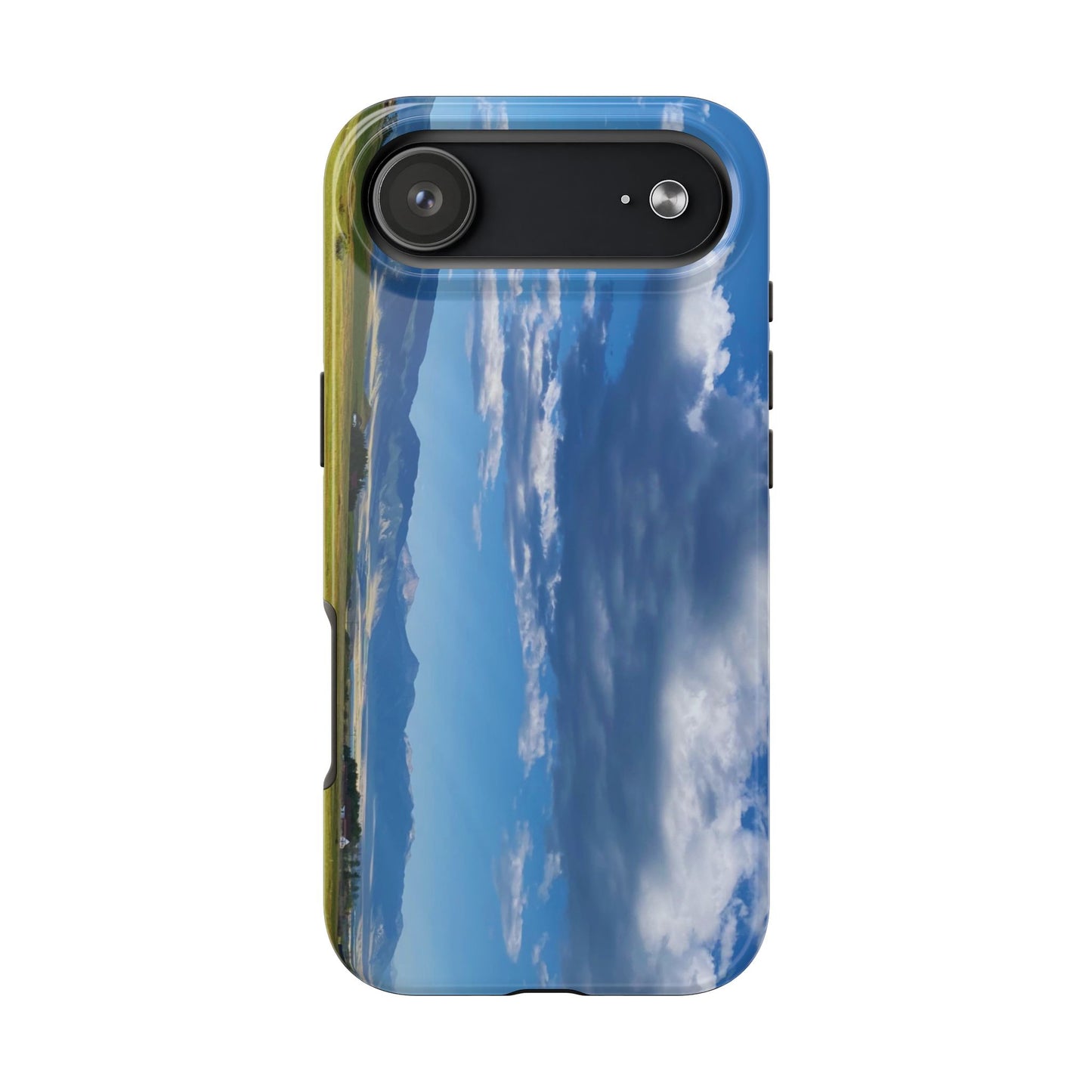 Western Clouds and Mountains Tough Phone Cases, iPhone & Samsung cases, wireless charging, sky, nature, landscape, original photo, gifts