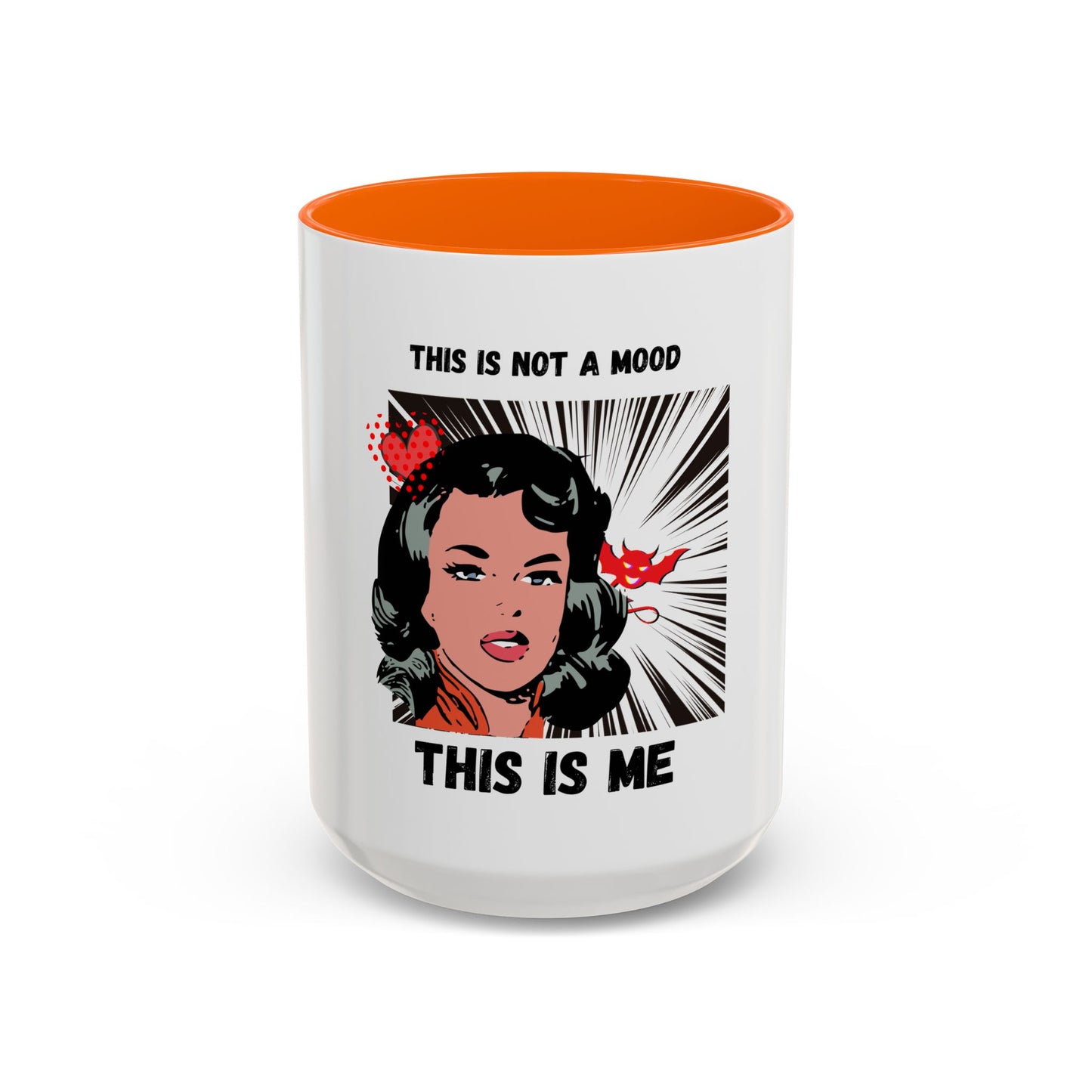 This Is Not A Mood Funny Coffee Mug -Gifts For Women, Friends, Ceramic, BPA-Free