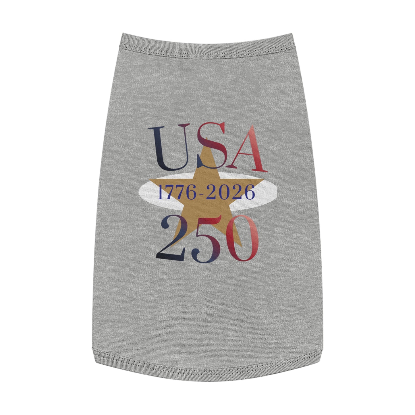 USA 250 Pet Tank Top — Patriotic Fourth of July Shirt