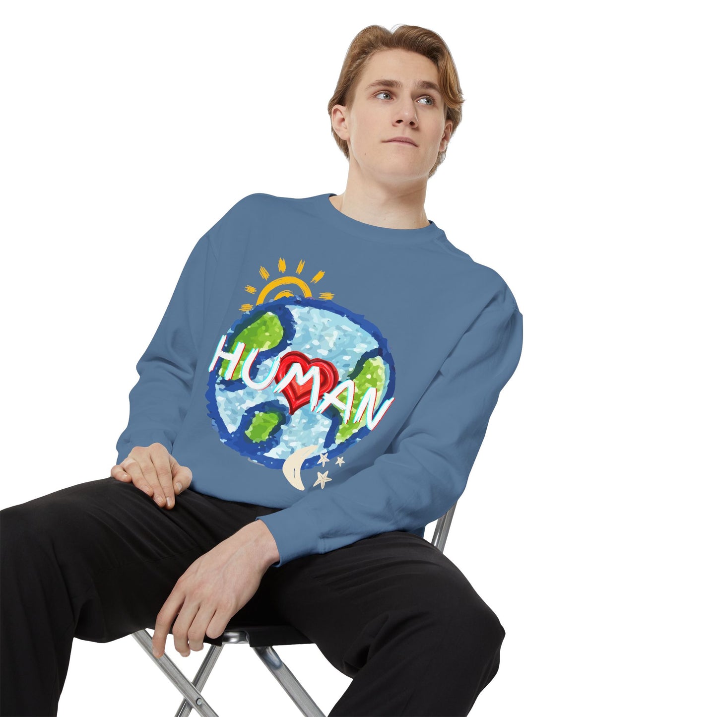 Human World Graphic Unisex Sweatshirt