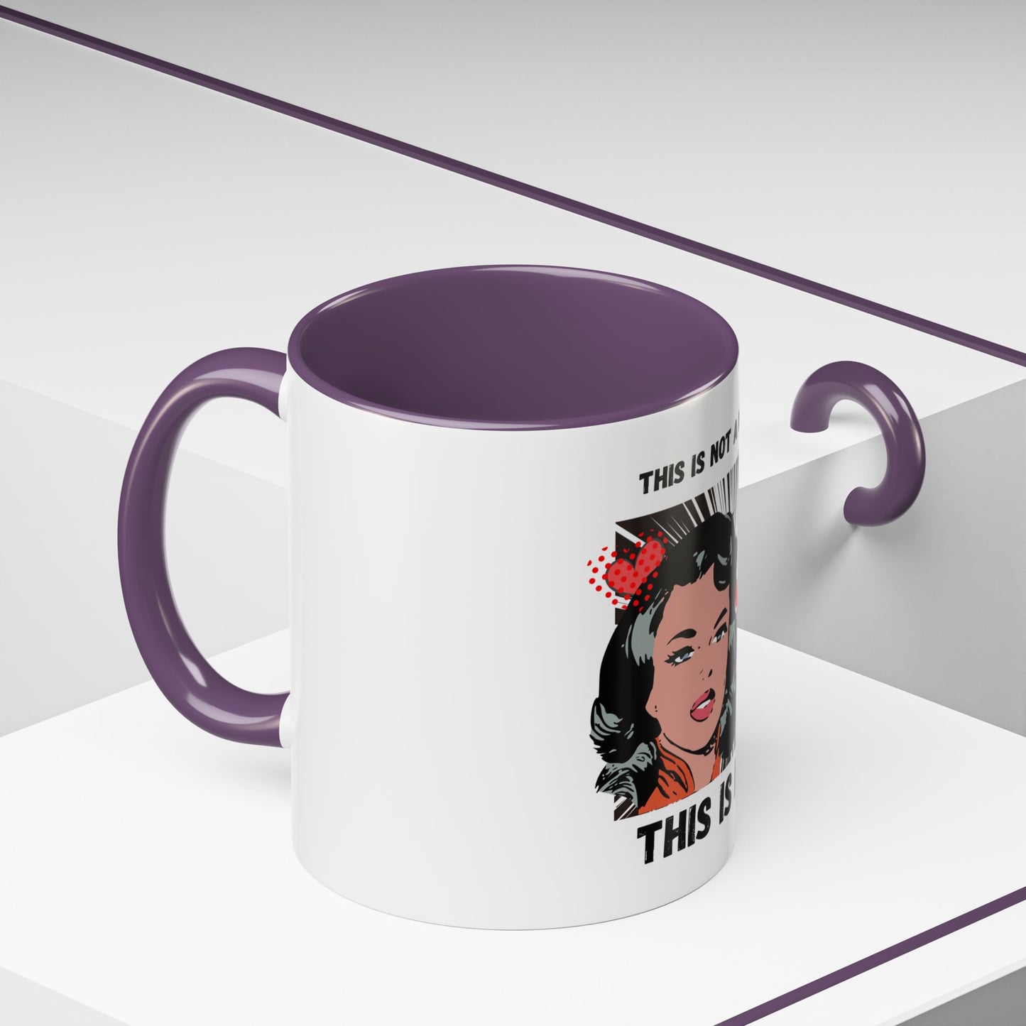 This Is Not A Mood Funny Coffee Mug -Gifts For Women, Friends, Ceramic, BPA-Free