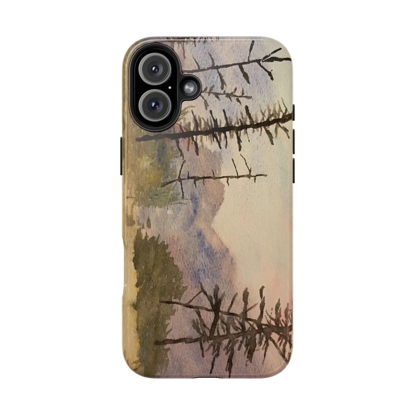 Glacier National Park After Fire Tough Phone Cases, iPhone & Samsung cases, wireless charging, mountains, nature, original artwork, gifts