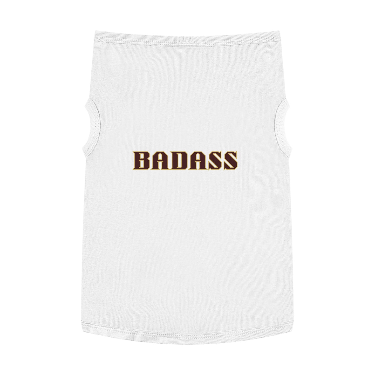 Badass Pet Tank Top, funny, snarky, attitude, bold, dog clothes, gifts, pet fashions, furry friends, cotton, dog shirts, cat shirts