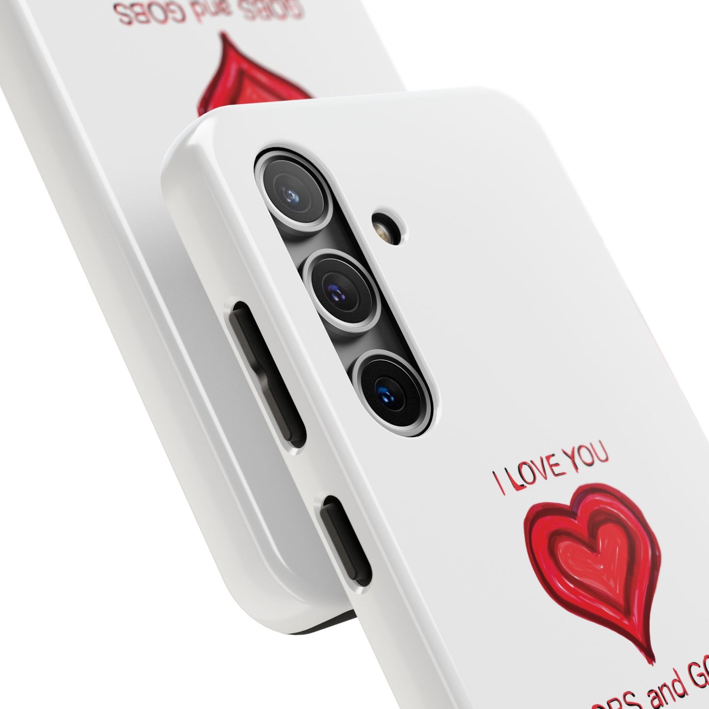 Heartfelt I Love You Gobs and Gobs Tough Phone Cases, iPhone & Samsung Cases, Wireless Charging, Gender Neutral Gifts, Valentines, Christmas