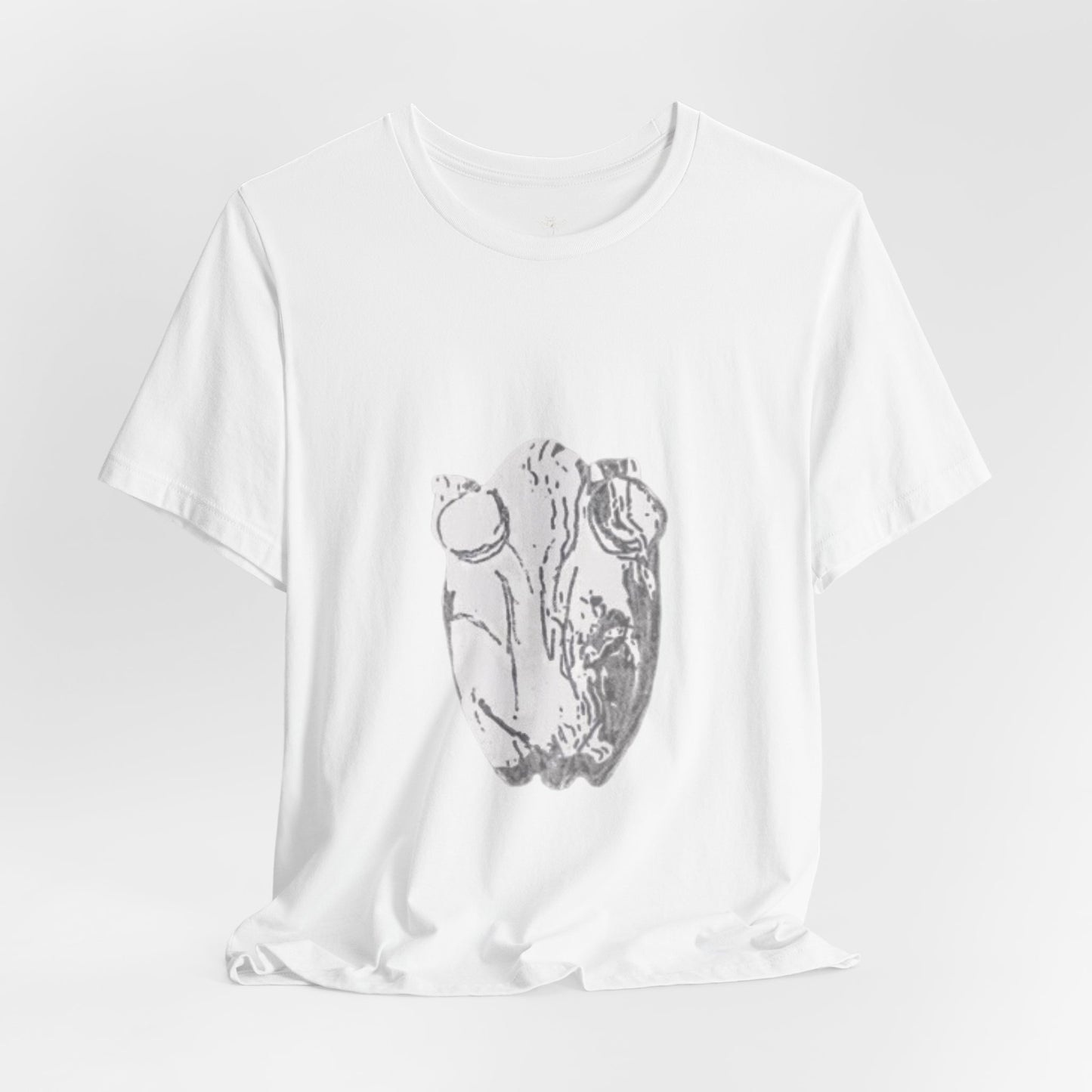 White Frog Unisex Tee - Nature and Animals Gender Neutral T-Shirt
