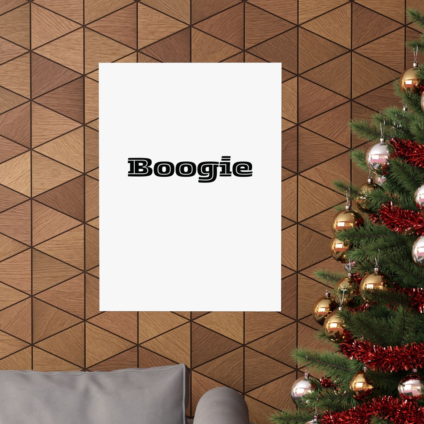Boogie White Matte Vertical Poster, Dance, Wall Art, You Frame, Home Decor, Dorm, Gift, Gender Neutral, Under 20 Dollars, Birthday Christmas
