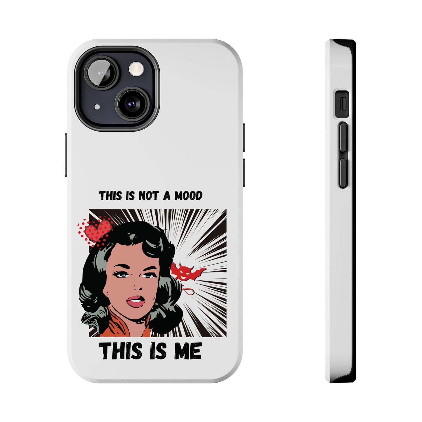 This is Not a Mood Tough Phone Cases, iPhone & Samsung cases, wireless charging, attitude, snarky, fun, gifts for women, gifts for friends