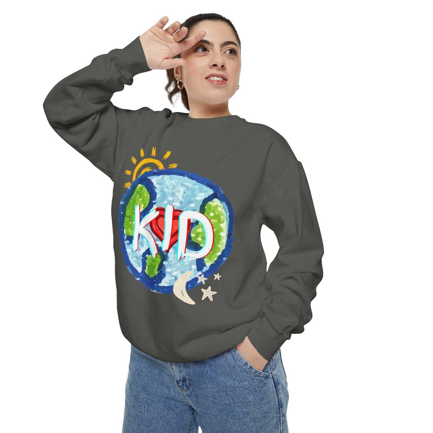 Kid World Graphic Unisex Sweatshirt