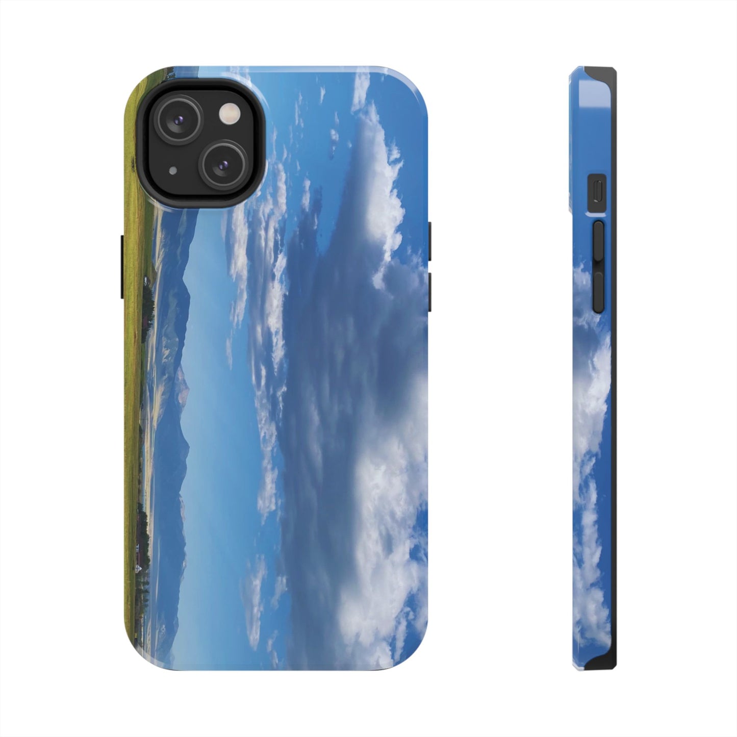 Western Clouds and Mountains Tough Phone Cases, iPhone & Samsung cases, wireless charging, sky, nature, landscape, original photo, gifts