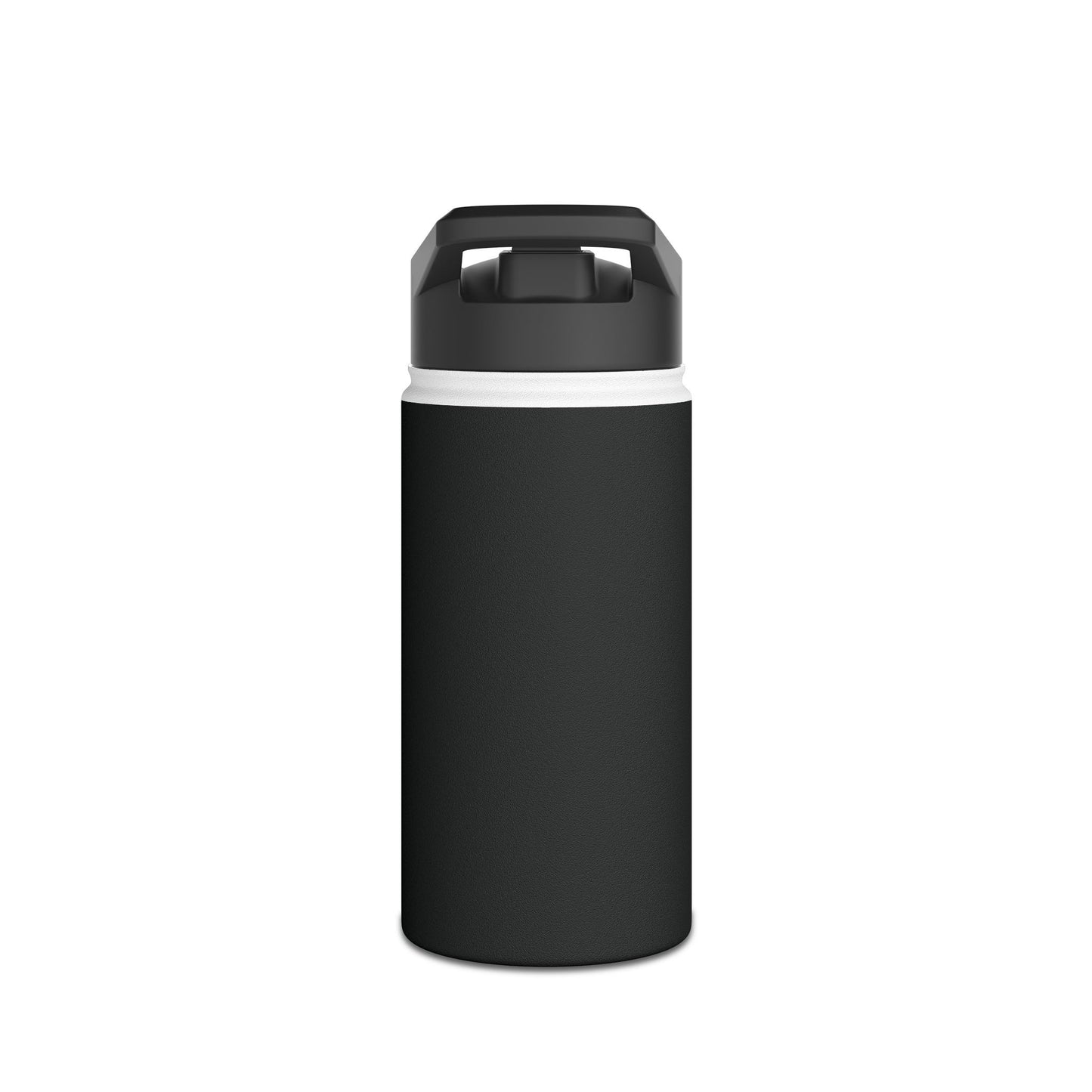 Frog Black Stainless Steel Water Bottle, Animals, Amphibians, Nature, Exercise, Eco Friendly, Gender Neutral, Men, Women, Kids, Gifts