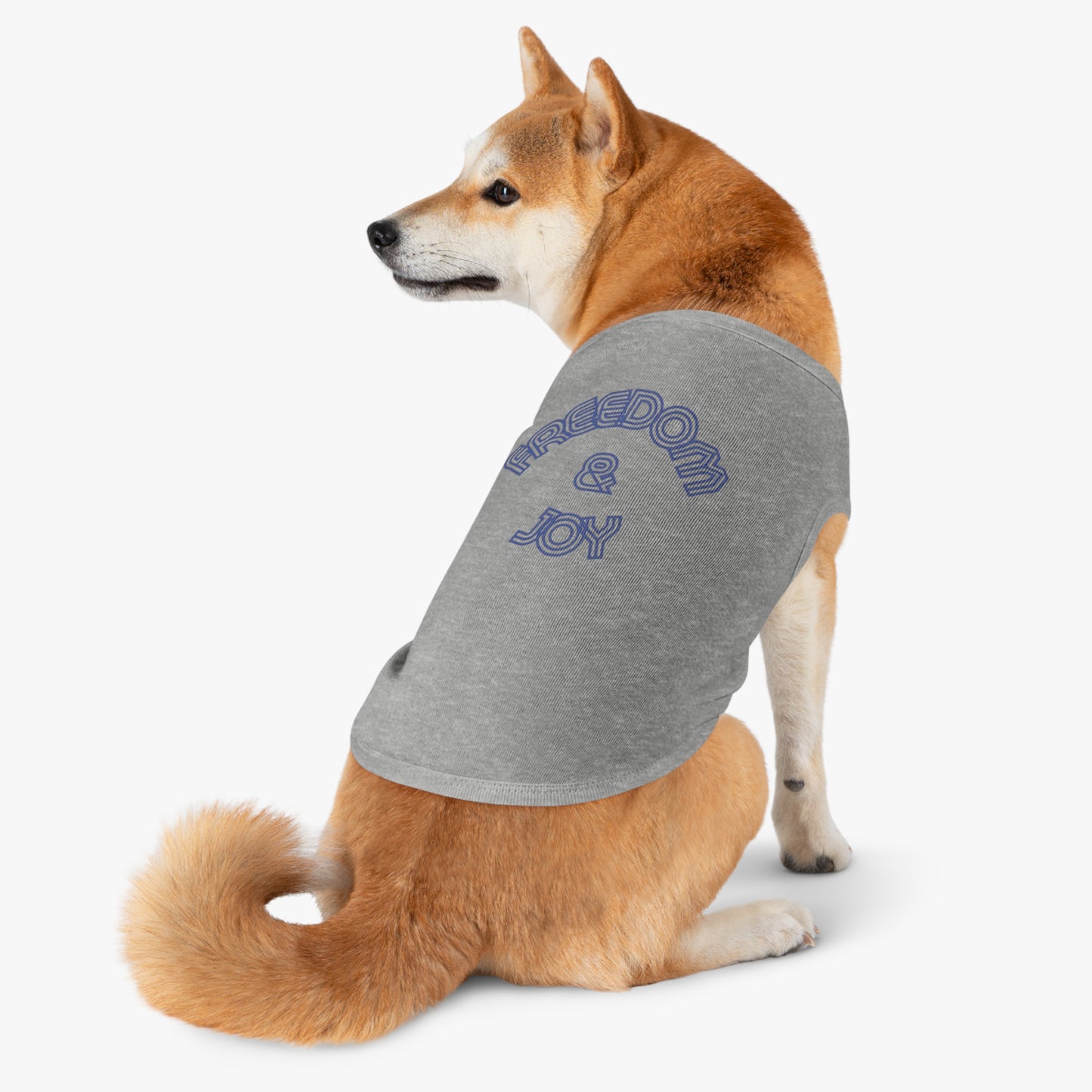 Freedom & Joy Pet Tank Top, love, happy, America, dog clothes, gifts, pet fashions, furry friends, cotton, dog shirts, cat shirts