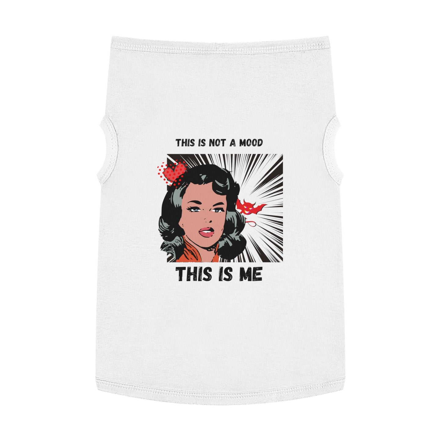 This Is Not A Mood Pet Tank Top, funny dog clothes, gifts, sarcastic, pet fashions, attitude, cotton, dog shirts, cat shirts