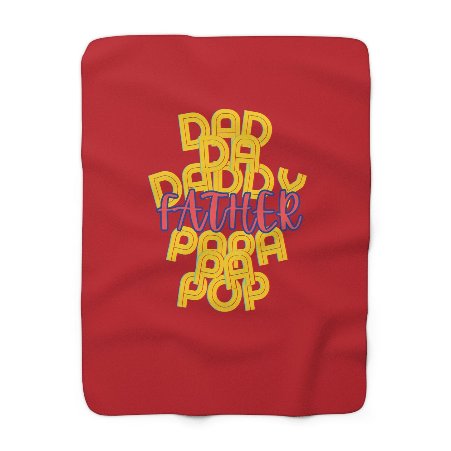 Father Sherpa Fleece Blanket - Fathers Day Gifts for Men
