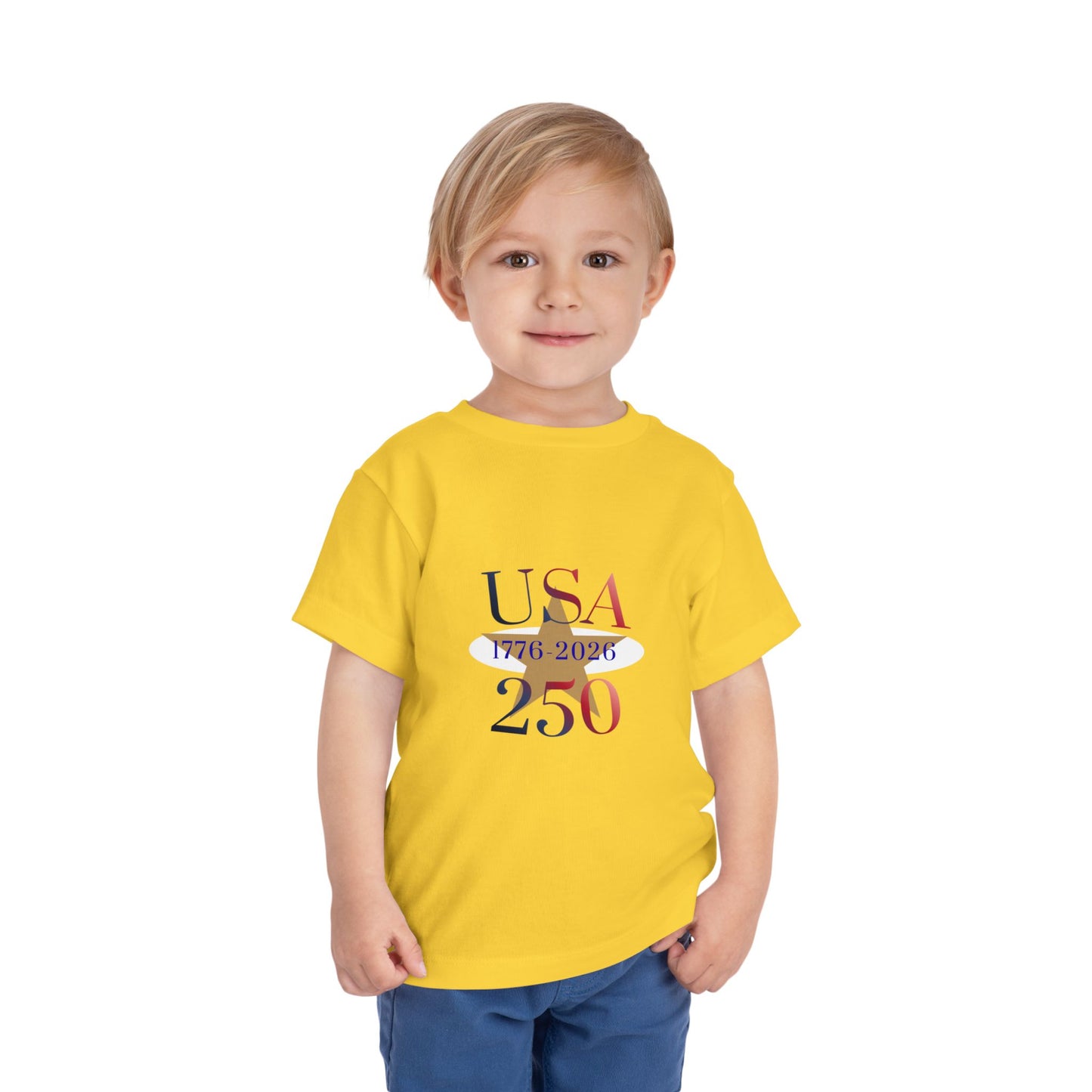 Toddler Tee - USA 250 1776-2026 Patriotic Independence Day Shirt