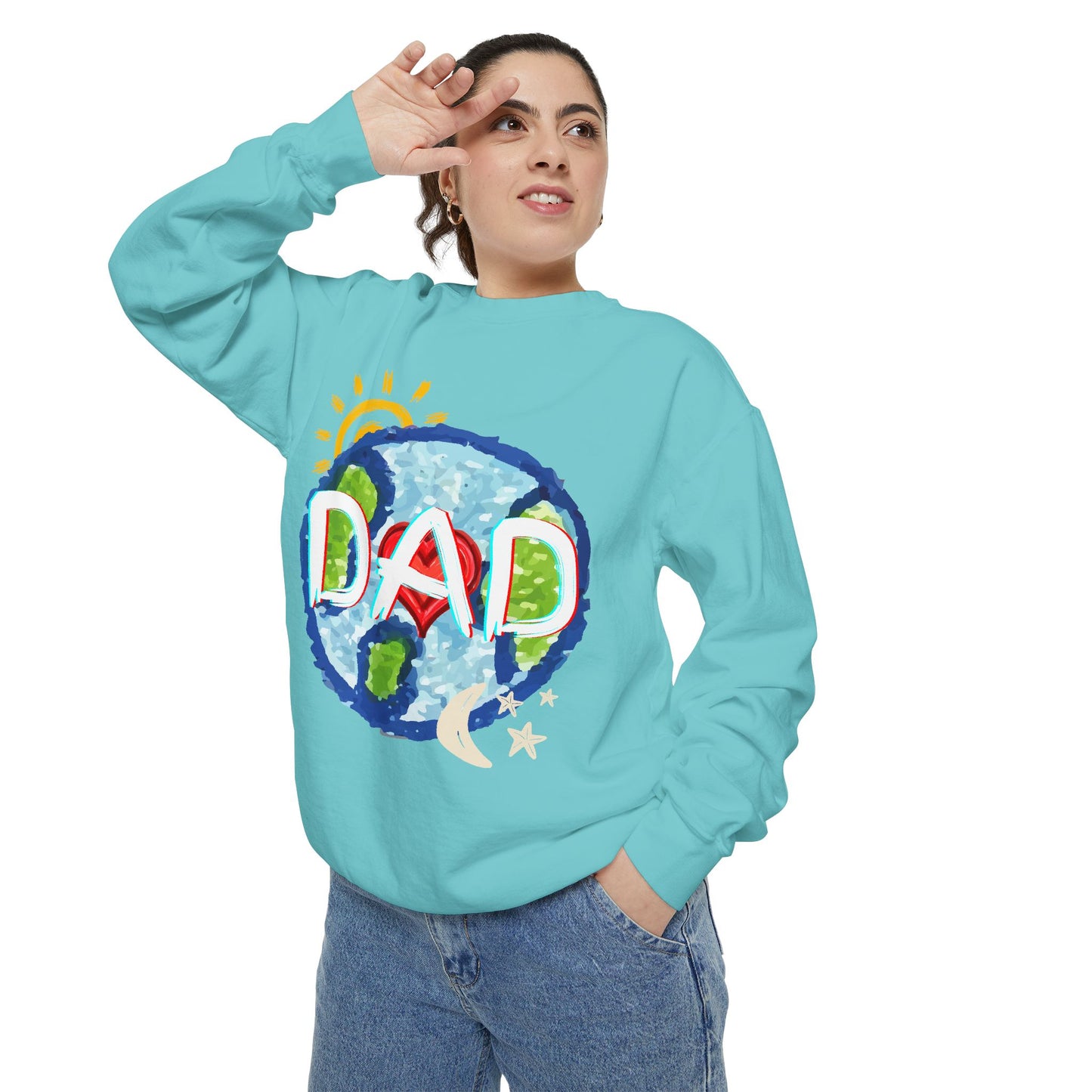 Dad's World Graphic Unisex Sweatshirt for Father's Day