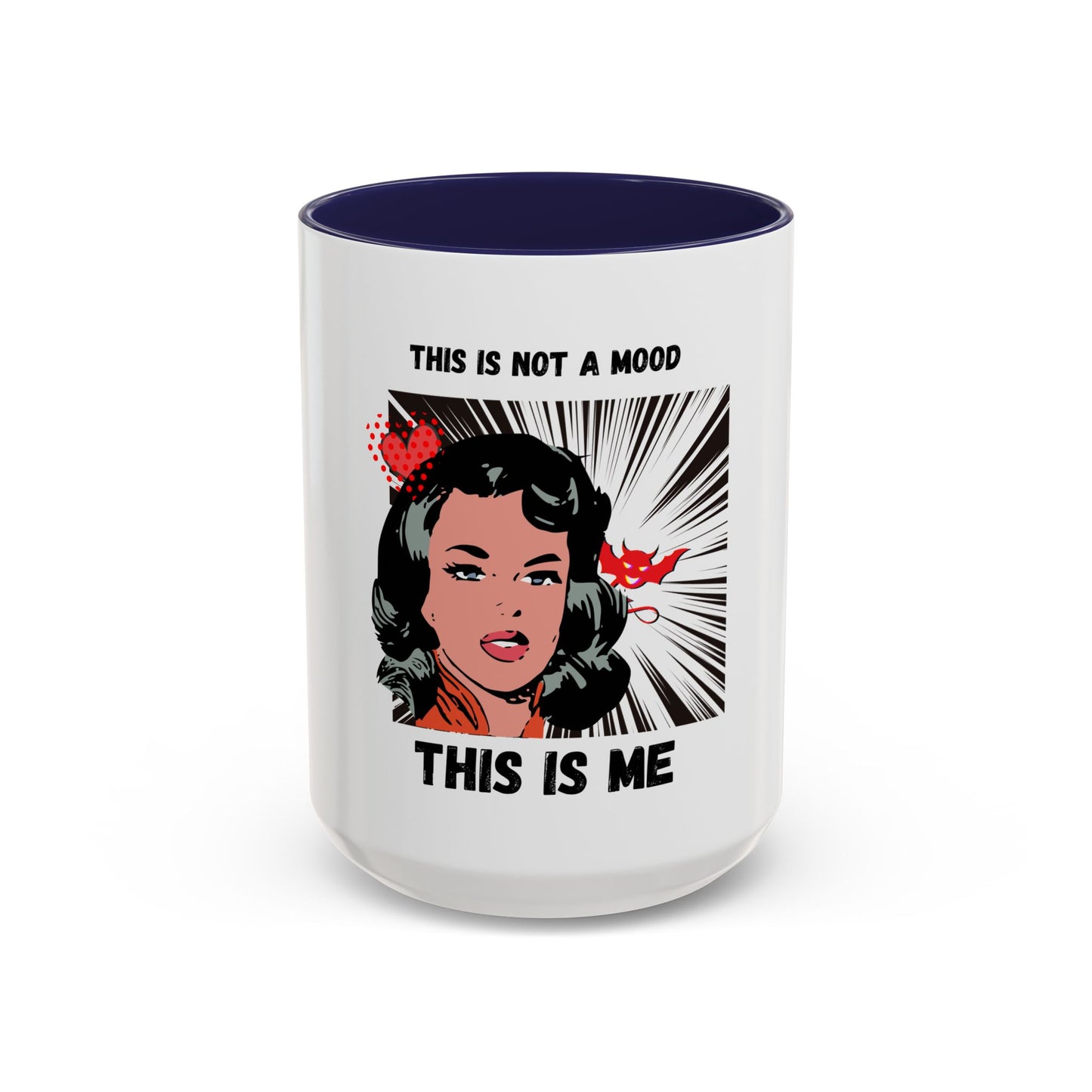 This Is Not A Mood Funny Coffee Mug -Gifts For Women, Friends, Ceramic, BPA-Free