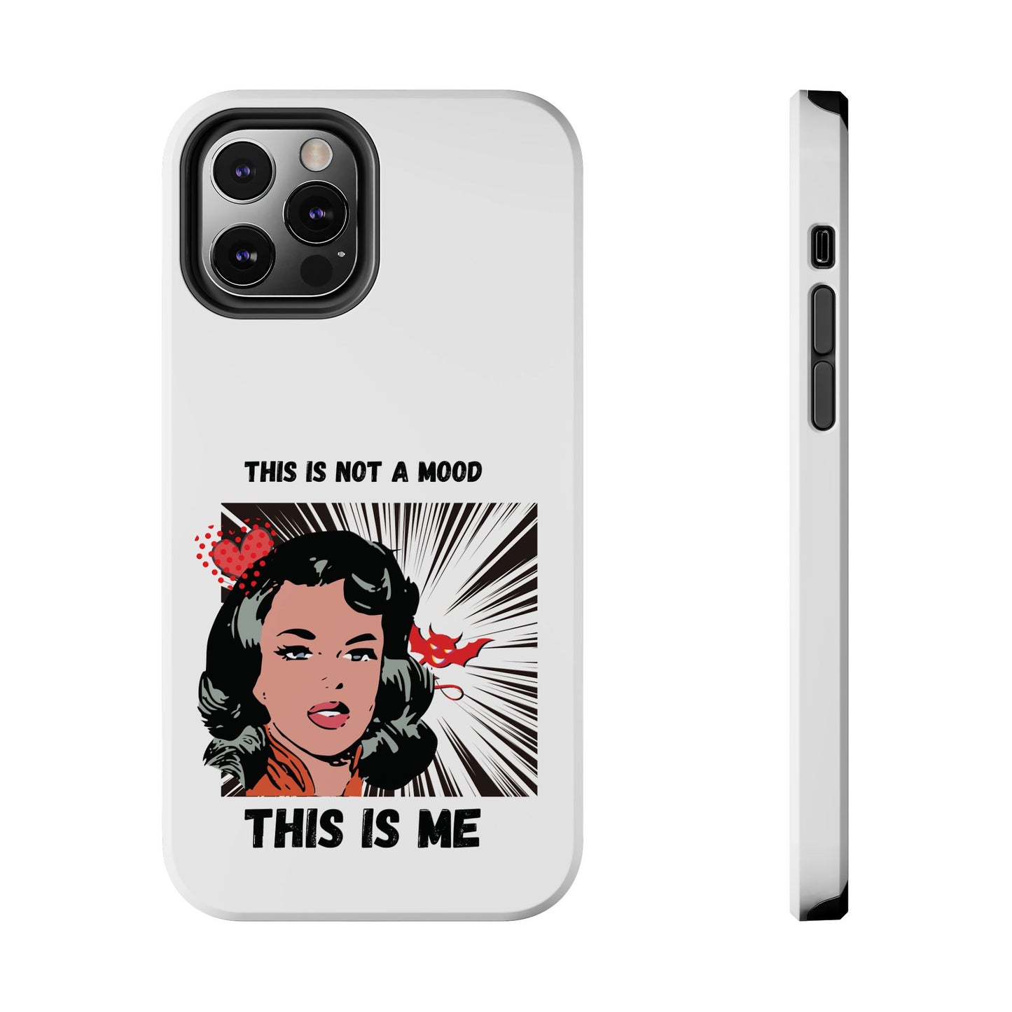 This is Not a Mood Tough Phone Cases, iPhone & Samsung cases, wireless charging, attitude, snarky, fun, gifts for women, gifts for friends