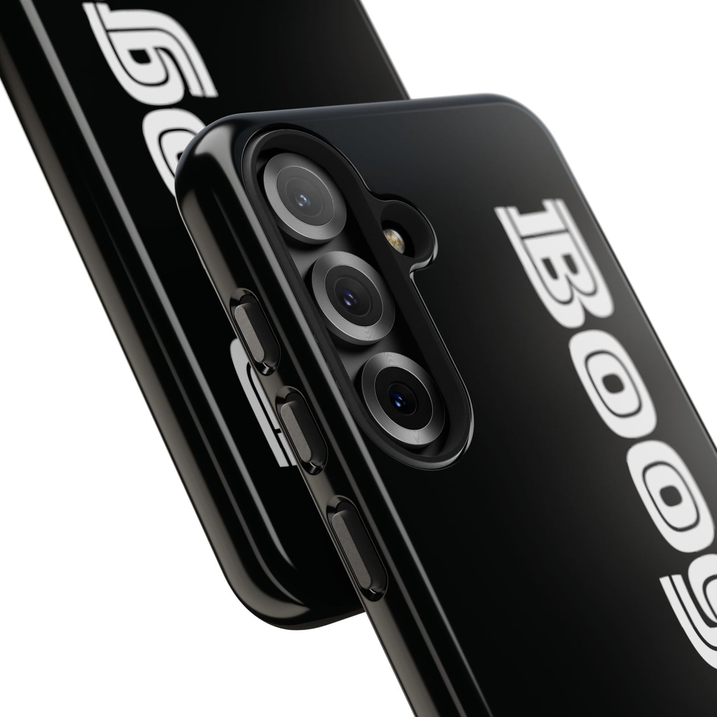 Boogie Black Tough Phone Cases, iPhone Samsung cases, wireless charging, gender neutral women men friends kids teens gift birthday Christmas